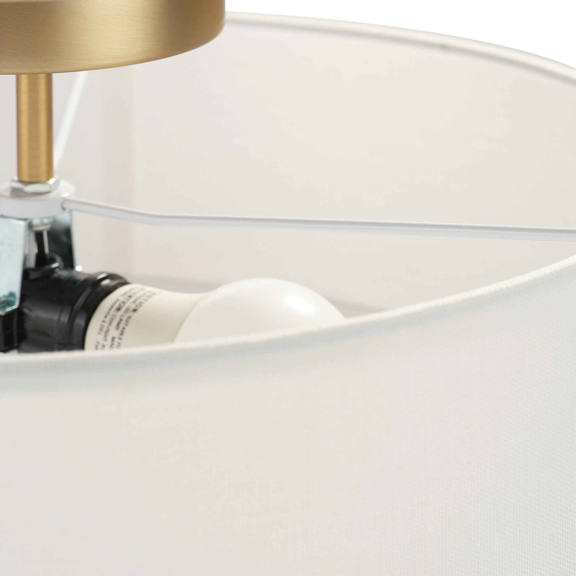 Kyle 2-Light Matte Brass Flush Mount - one size