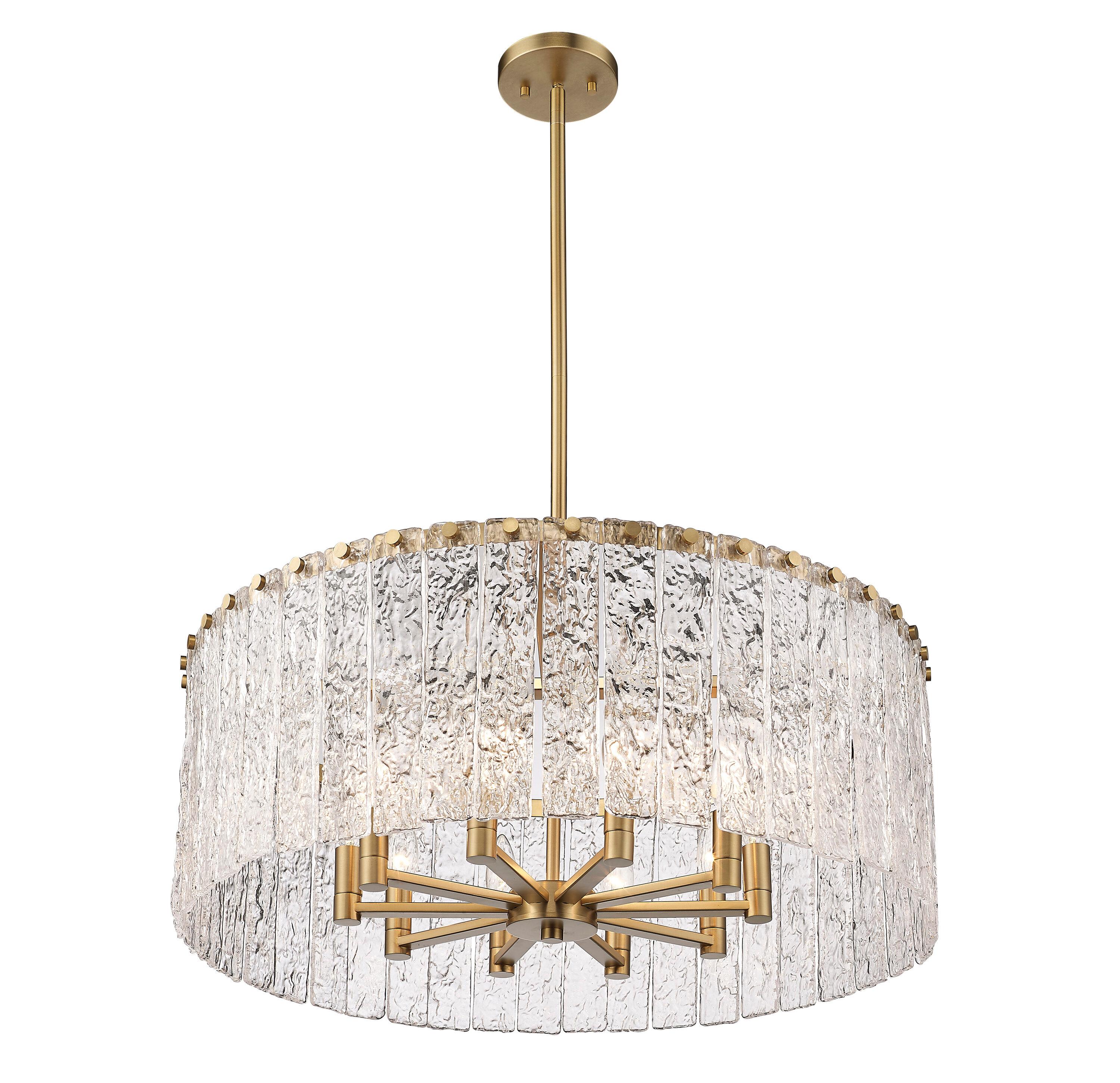 Z-Lite Glacier 10 - Light Chandelier in  Modern Gold