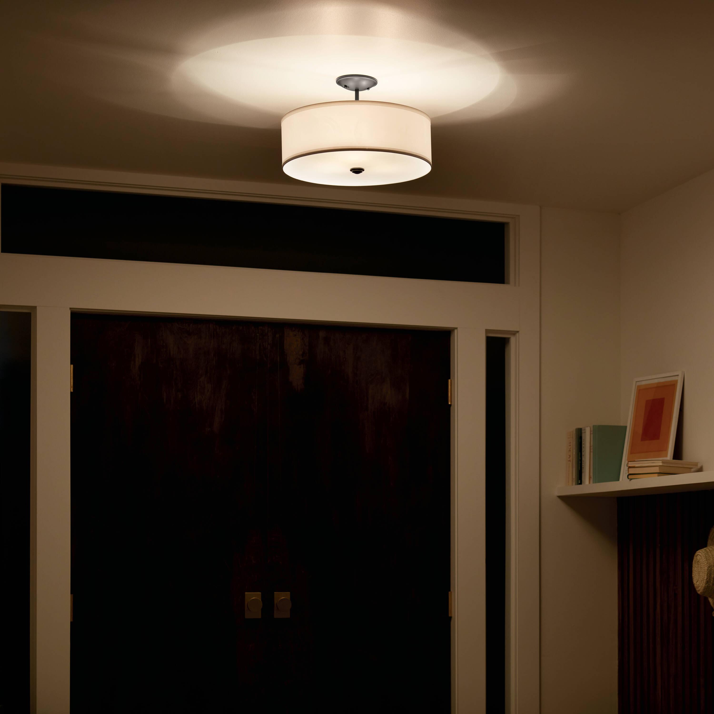 Kichler Lighting Shailene 3 - Light Semi-Flush Mount in  Black