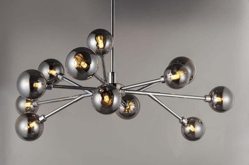 ET2 Lighting Asteroid 12 - Light Chandelier in  Polished Chrome
