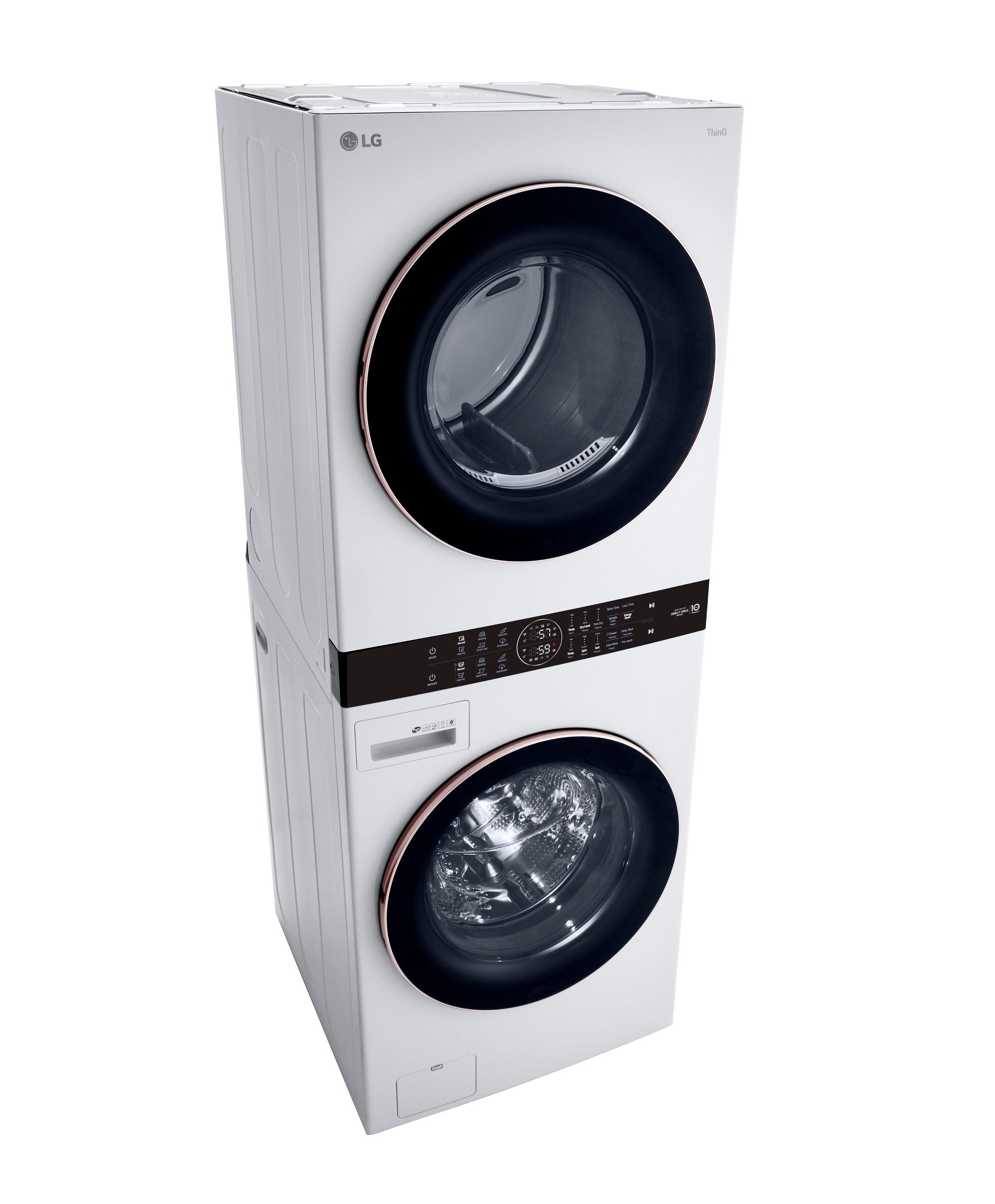 LG WKE100HWA 27 inch White WashTower™ with Center Control™ 4.5 cu. ft. Washer and 7.4 cu. ft. Electric Drye