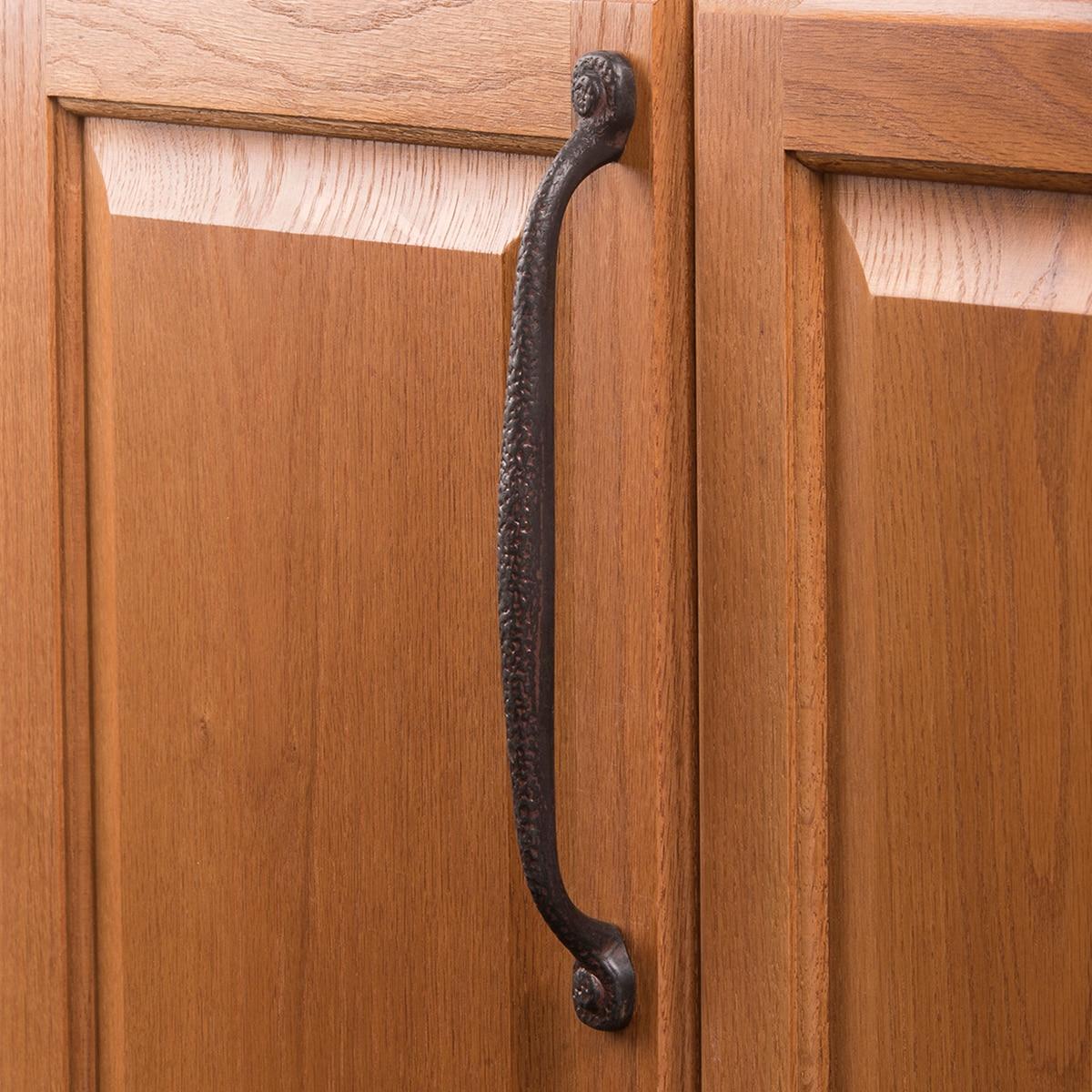 Refined Rustic Kitchen Cabinet Handles, Solid Core Drawer Pulls for Cabinet Doors, 8-13/16" (224mm)