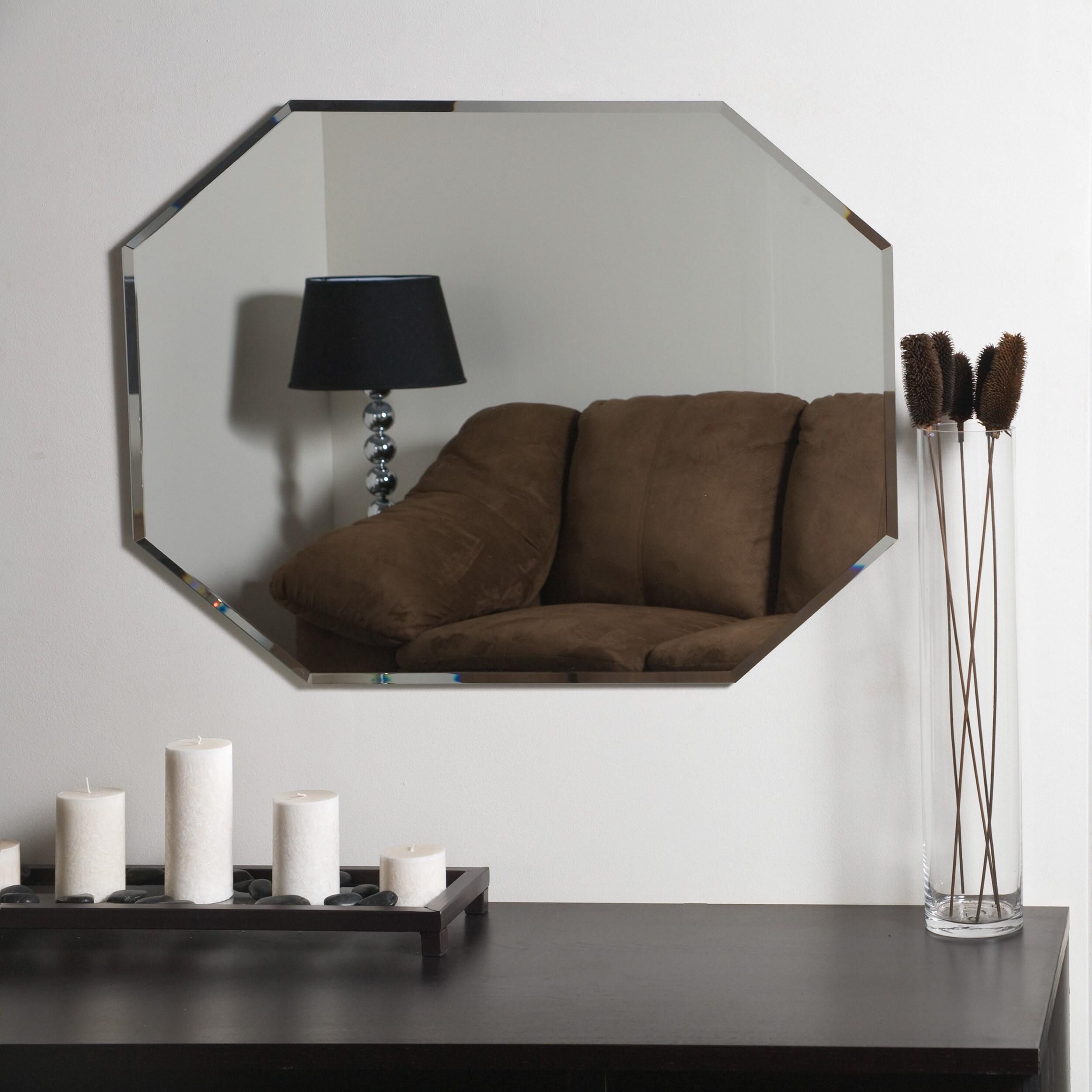 Frameless Octagon Beveled Mirror