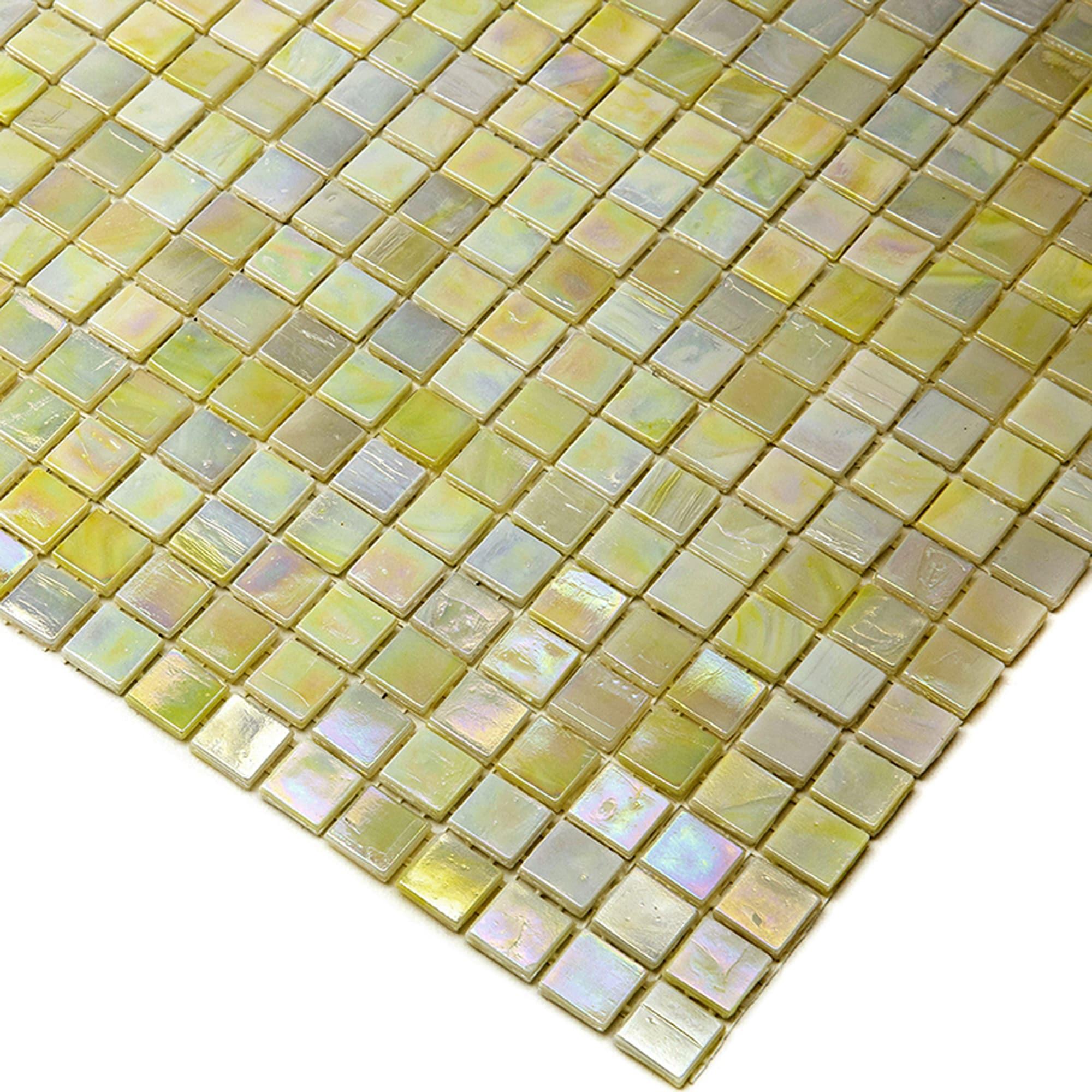 Skosh 0.6" x 0.6" Glass Grid Mosaic Wall & Floor Tile