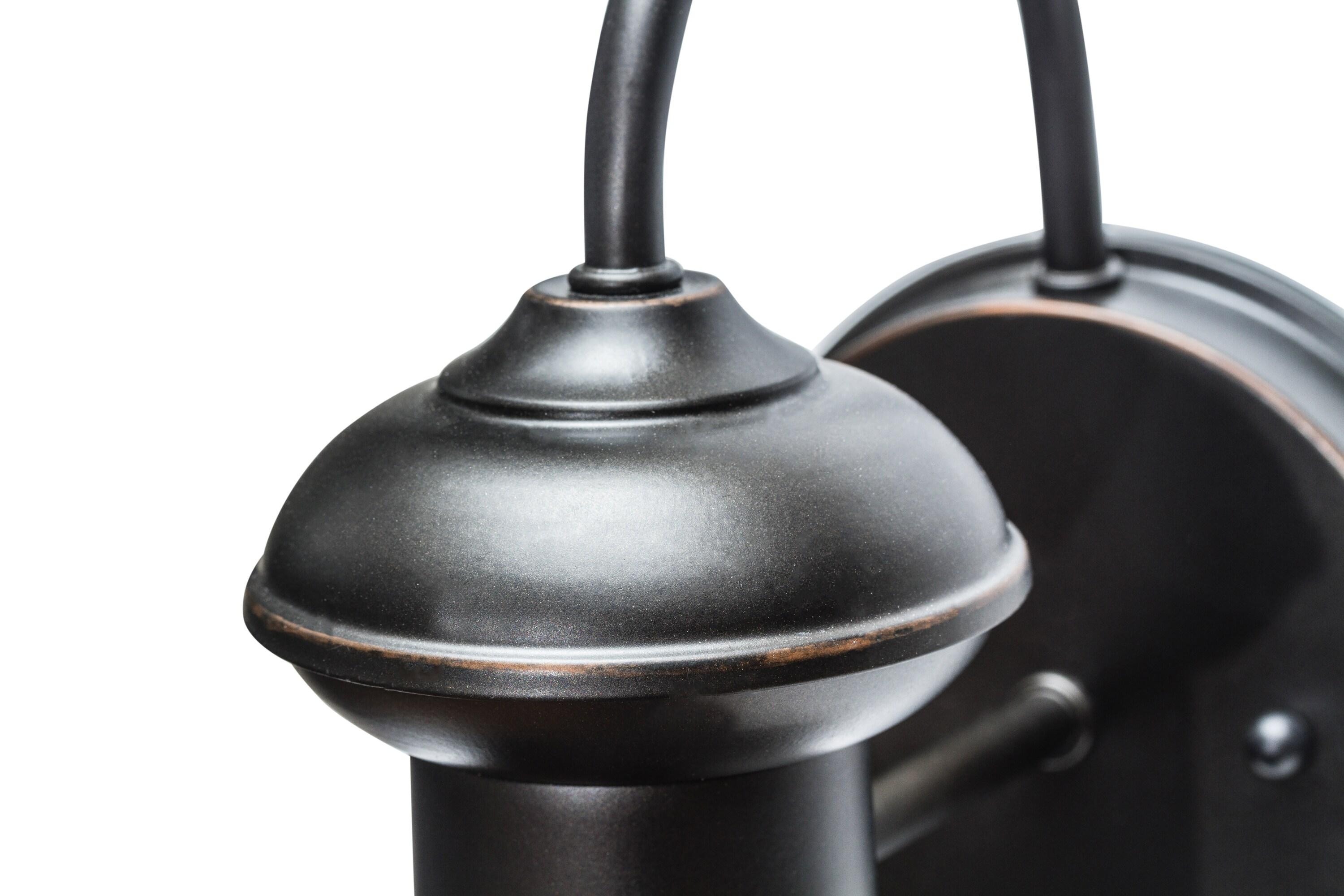 Globe Electric Martes 1-Light Oil Rubbed Bronze Indoor/Outdoor Wall Sconce Light, 40190