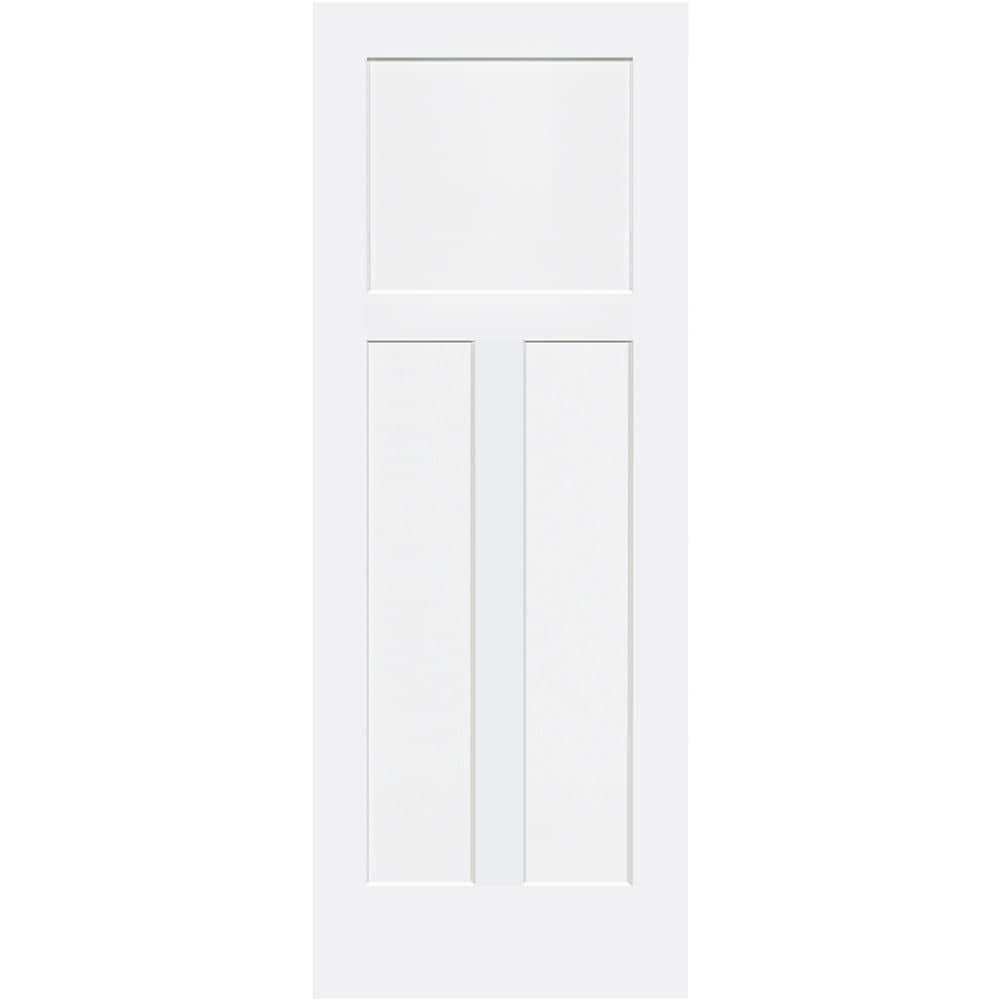 Paneled Solid Wood Primed Standard Door