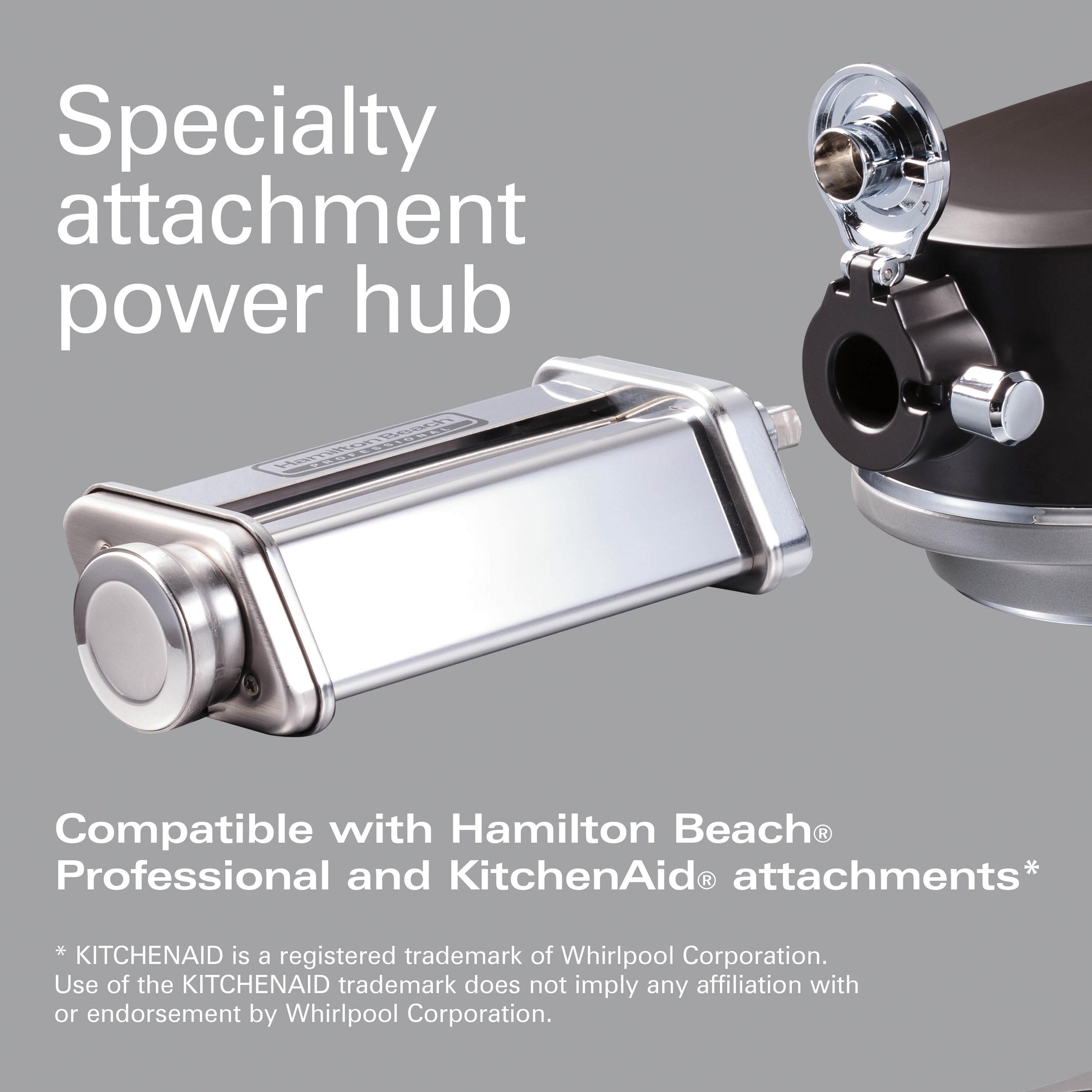 Hamilton Beach® Professional All-Metal Stand Mixer with Specialty Attachment Hub 5 Quart