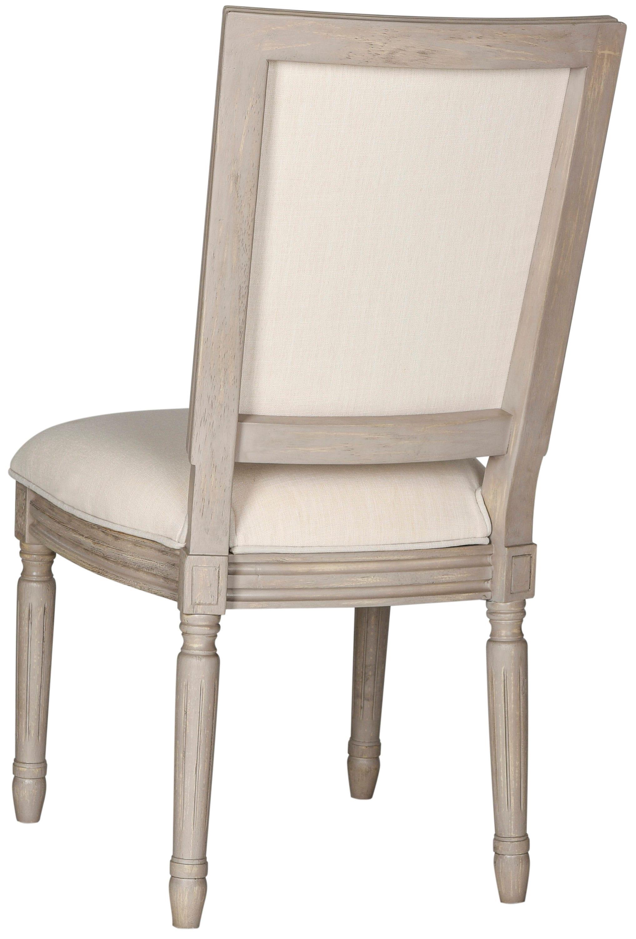 Buchanan 19''H French Brasserie Rectangle Side Chair (Set of 2) - Light Beige/Rustic Grey - Safavieh