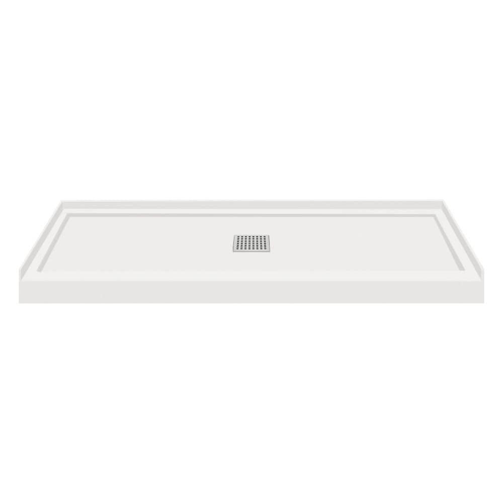 Gray 60-Inch Transtone Single Threshold Shower Base