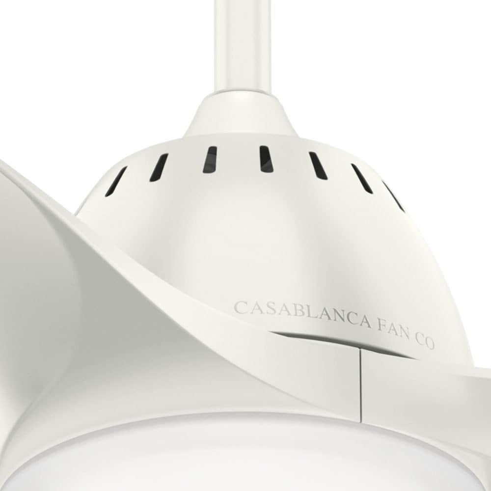 Casablanca Fan 52" Wisp 3 - Blade LED Standard Ceiling Fan with Remote Control and Light Kit Included