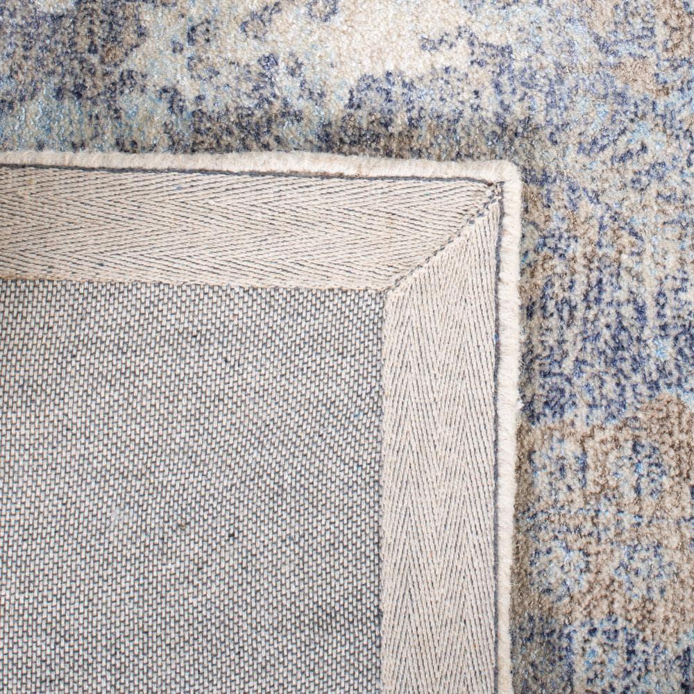 Restoration Vintage RVT111 Hand Tufted Indoor Area Rug - 5'x8' - Blue/Ivory - Safavieh