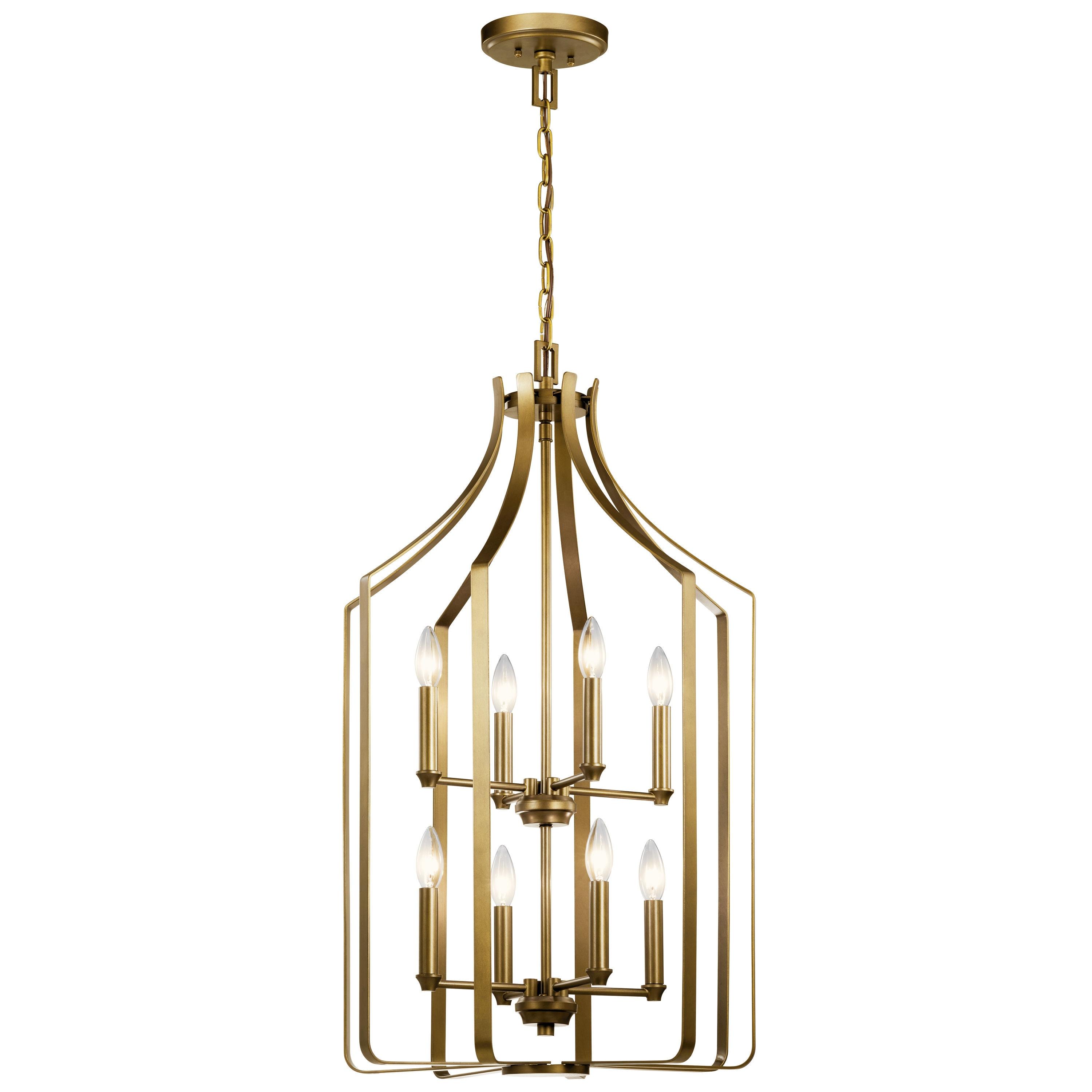 8 - Light Dimmable Geometric Chandelier