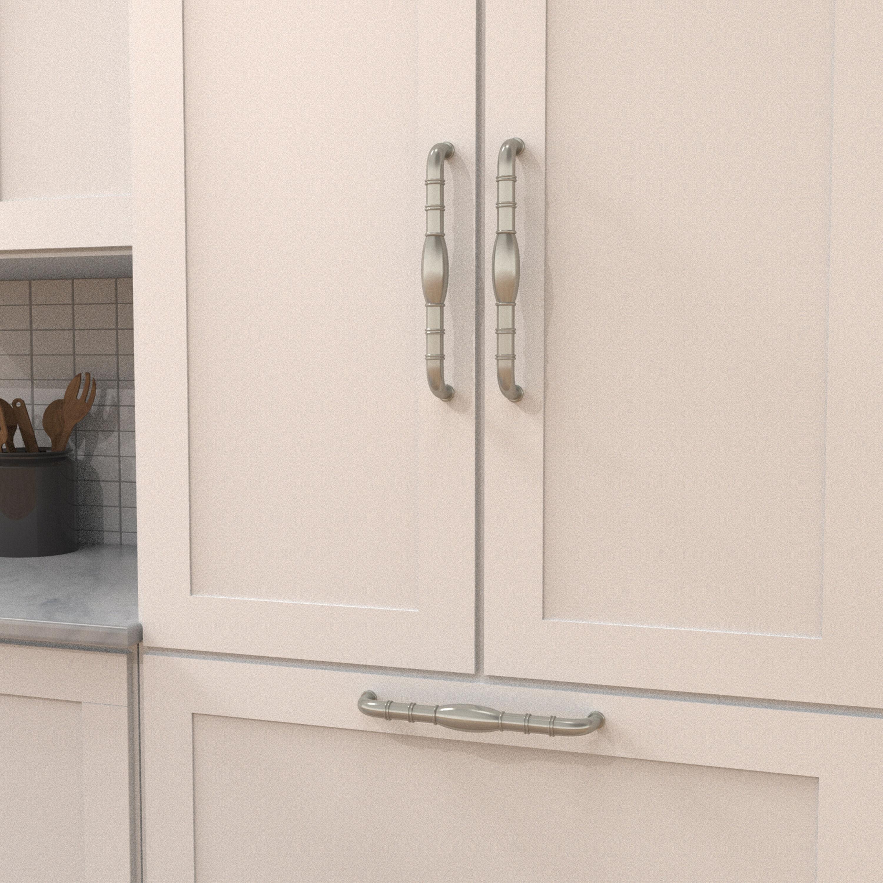 Hickory Hardware Williamsburg Collection Appliance Pull - 12" Center to Center Cabinet Pull Stainless Steel - Farmhouse Hardware for Drawers & Cabinets