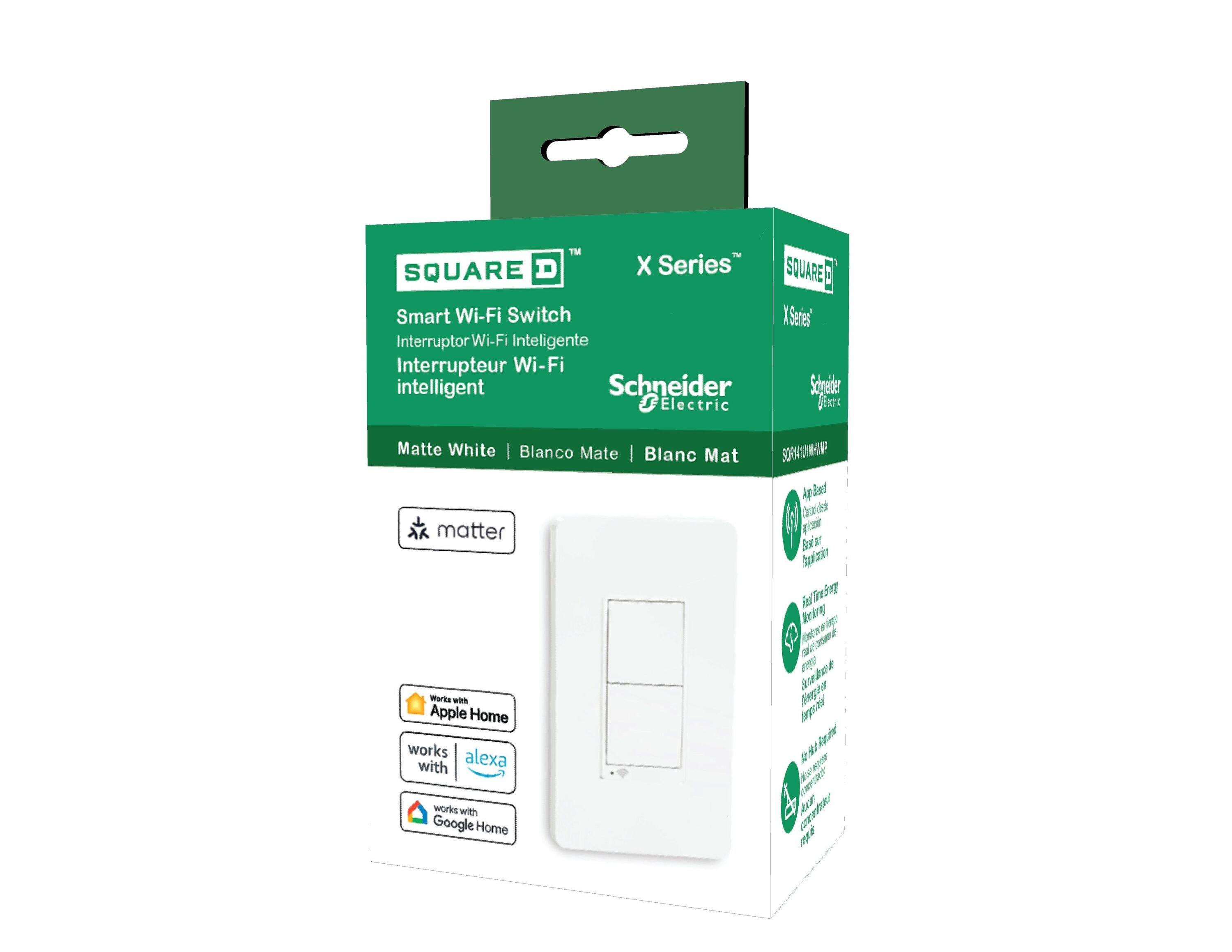 X Series 15 Amp Single Pole/3-Way Matter Smart Wi-Fi Rocker Switch Light Switch, Beige SQR141U1LAWM