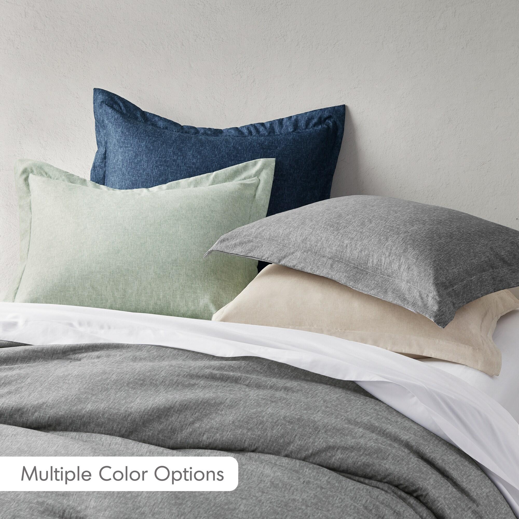 Comfort Spaces Twin Comforter Set - 2pcs (1 Microfiber Comforter & 1shams) Farmhouse Bedding Comforter for All Seasons Boho Bedding Set, Lightweight Solid Bed Comforter Sets,Twin/Twin XL, Taupe
