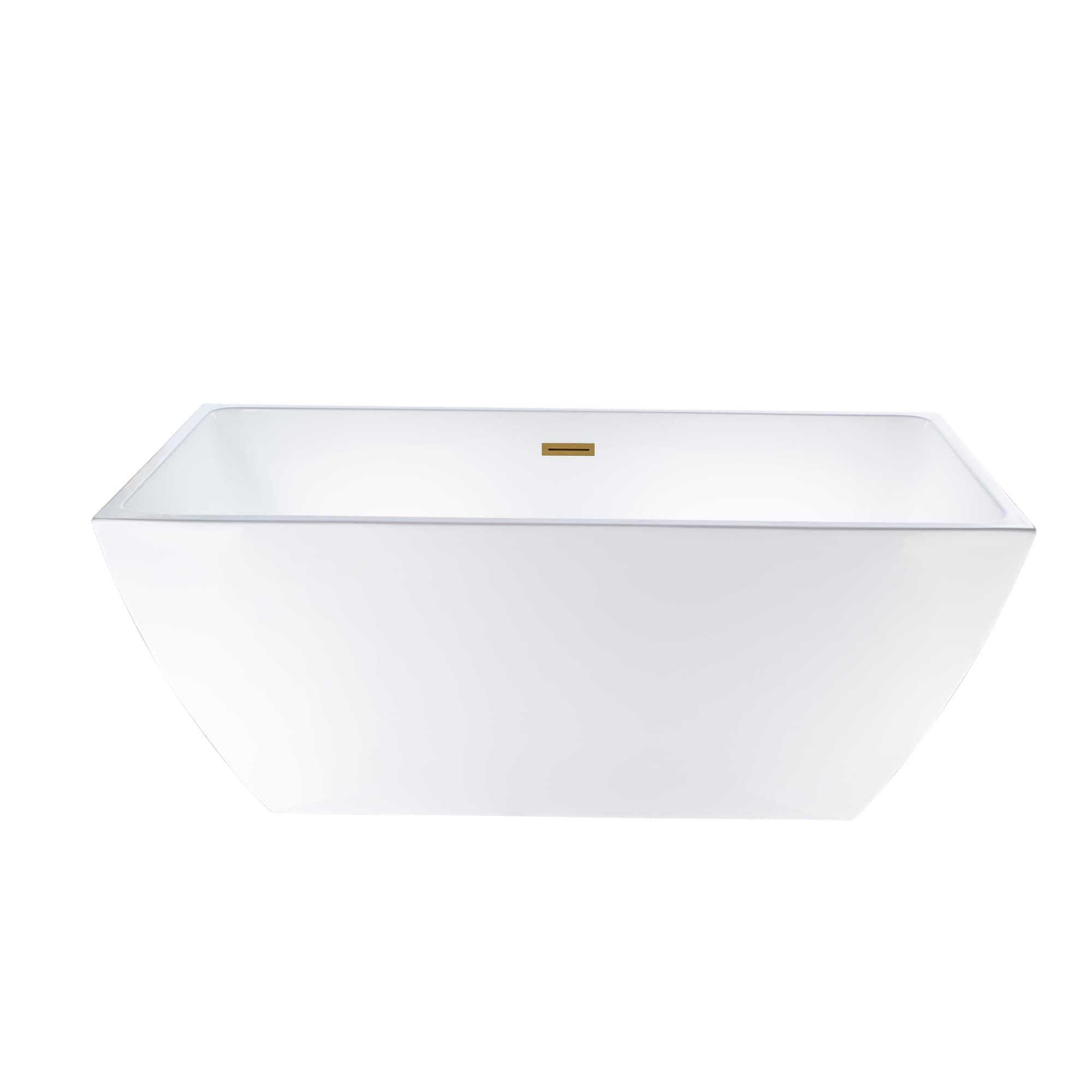 Lydia 59" x 30" Freestanding Soaking Bathtub