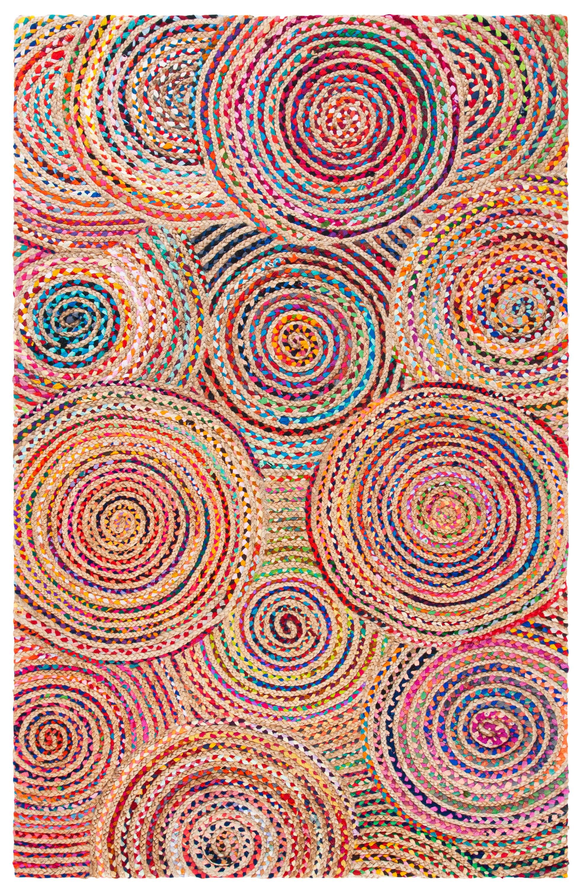 Cape Cod CAP604 Hand Woven Area Rug - Natural/Multi - 5'x8' - Safavieh.
