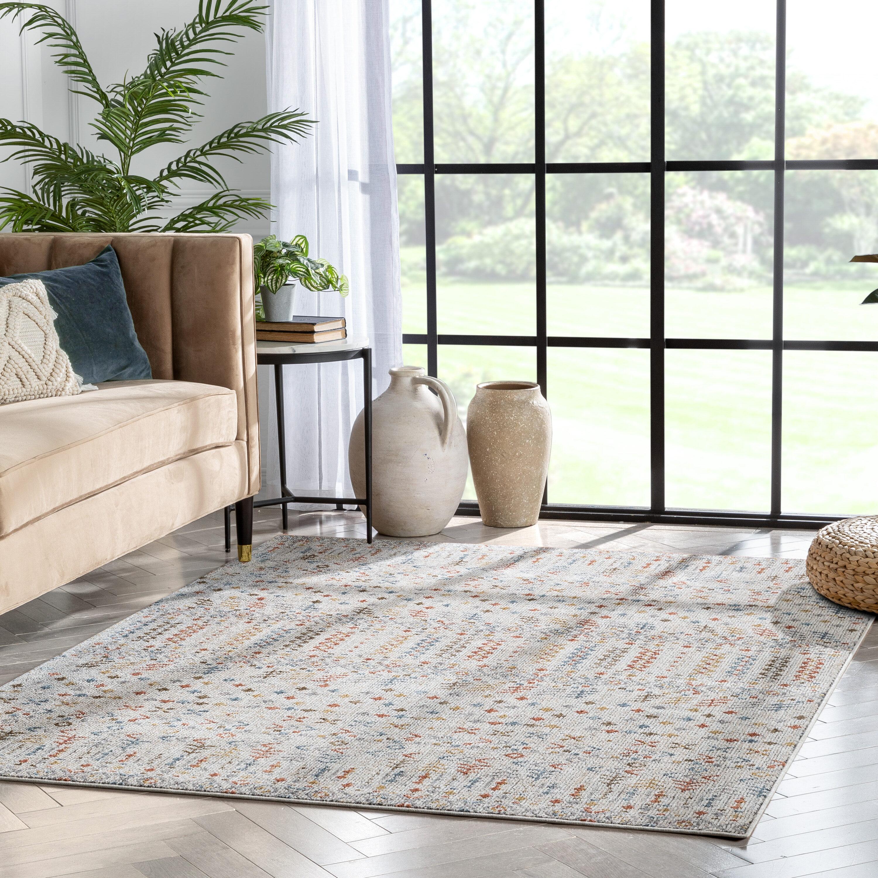 Well Woven Tenley Moroccan Area Rug, 5.25' x 7.25', Medium-Height Pile, Soft Underfoot, Easy To Clean
