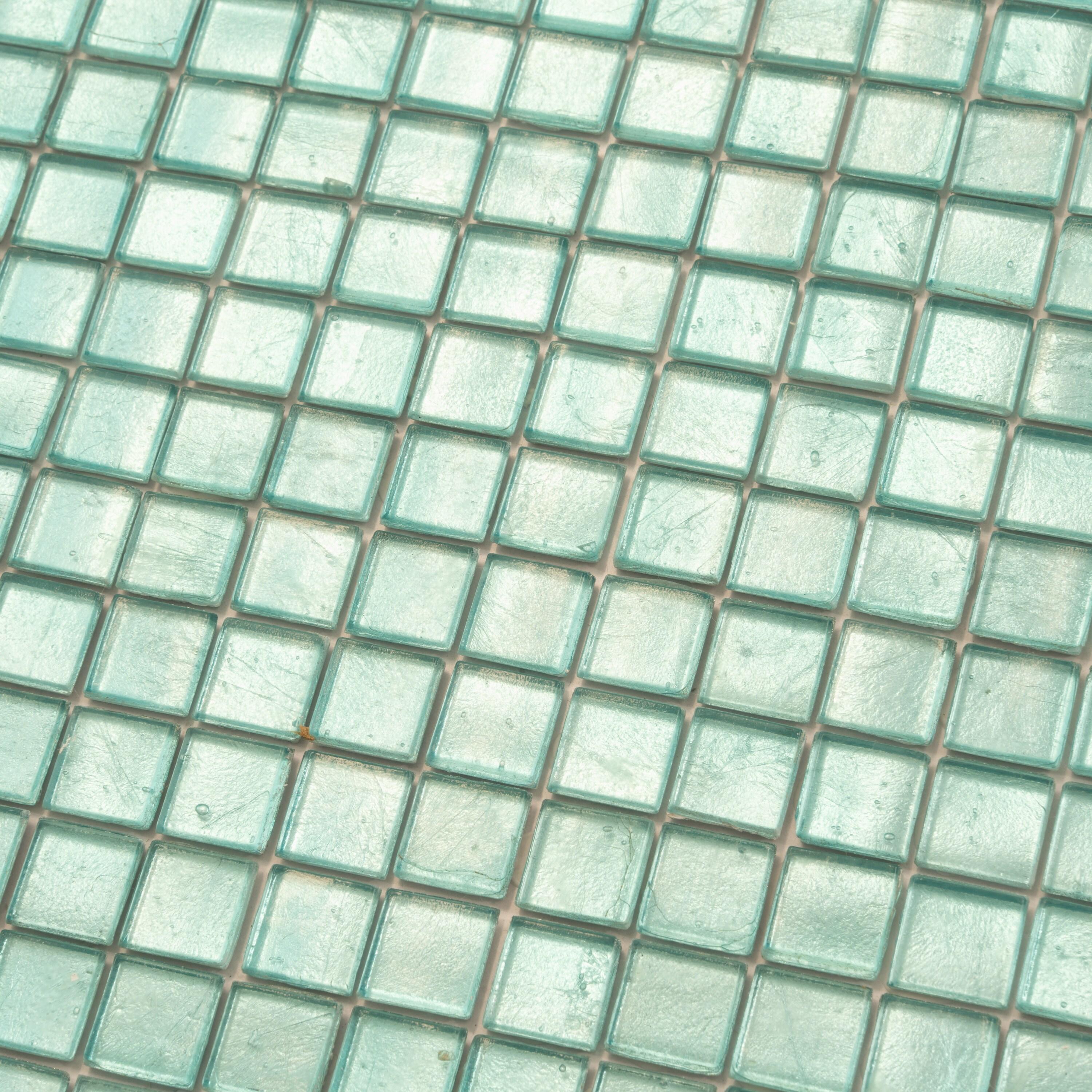 Skosh 0.6" x 0.6" Glass Grid Mosaic Wall & Floor Tile