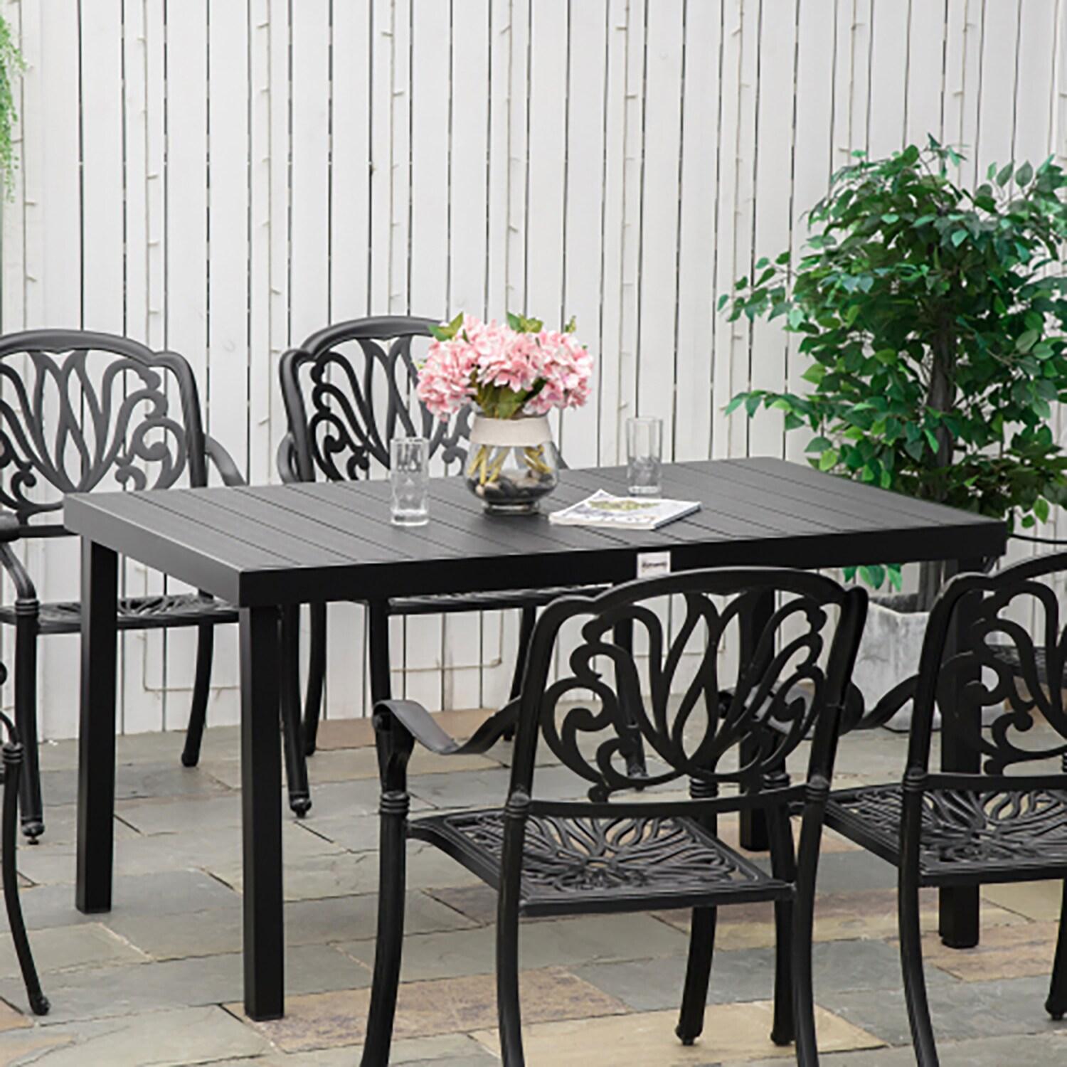 Outsunny Rectangular Outdoor Dining Table