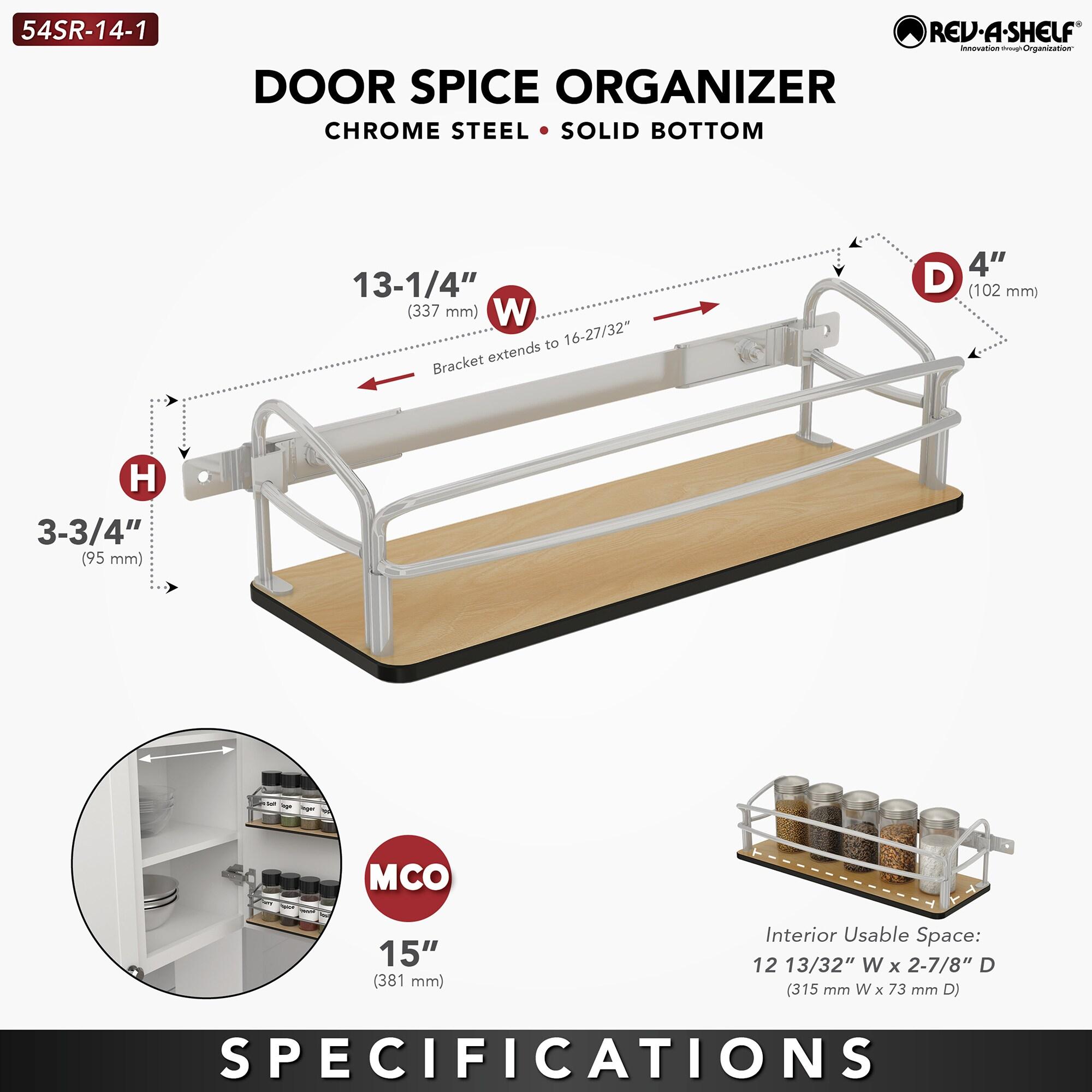 Rev-A-Shelf Steel Door/Wall Mount Pantry Shelf Organizer