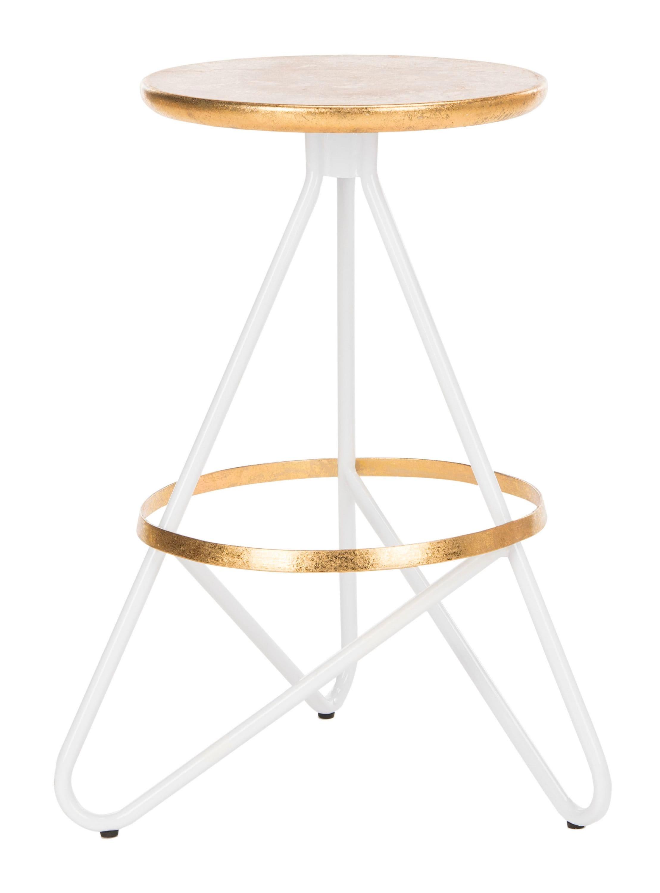Galexia Counter Stool - Gold/White - Safavieh