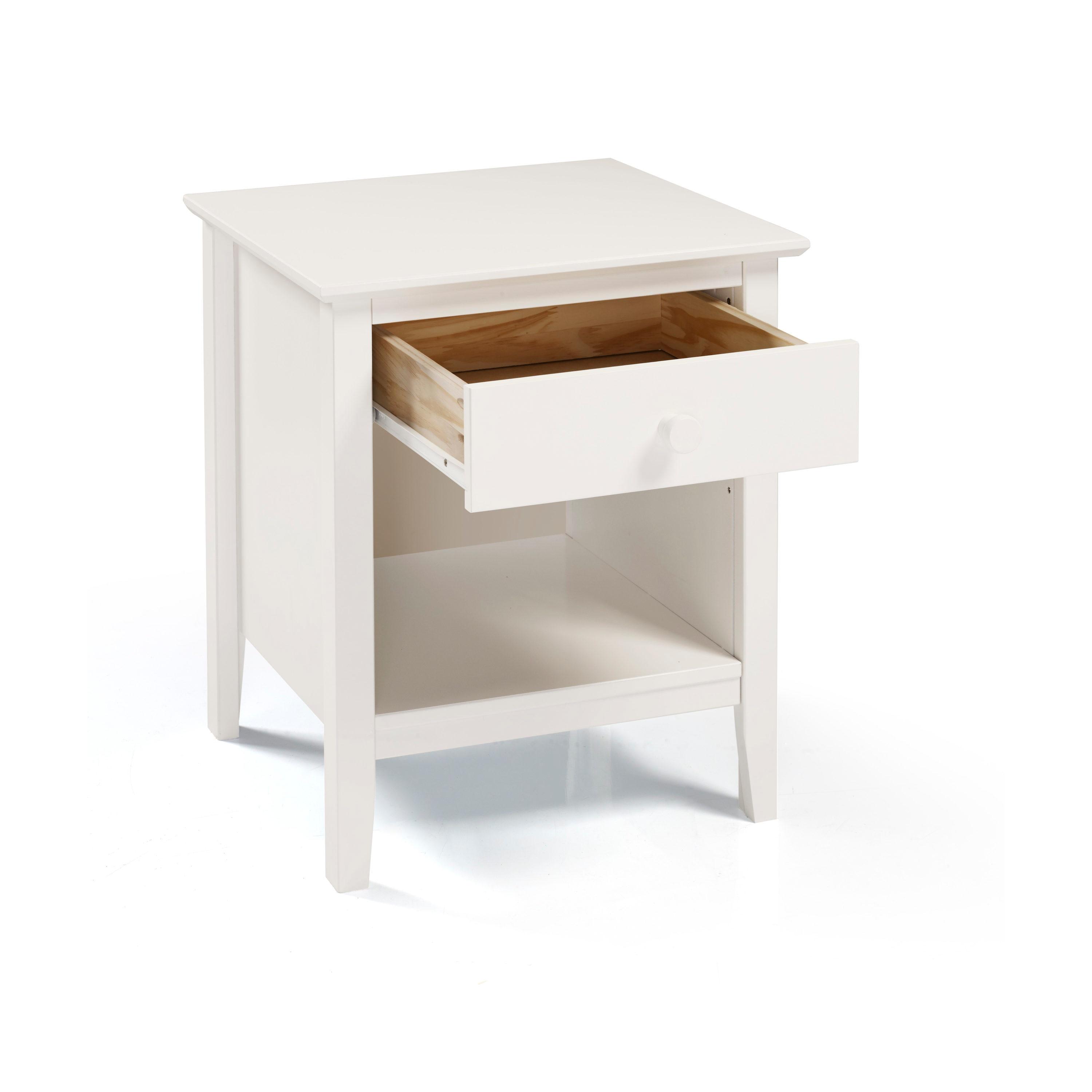 Alaterre Simplicity Nightstand, White