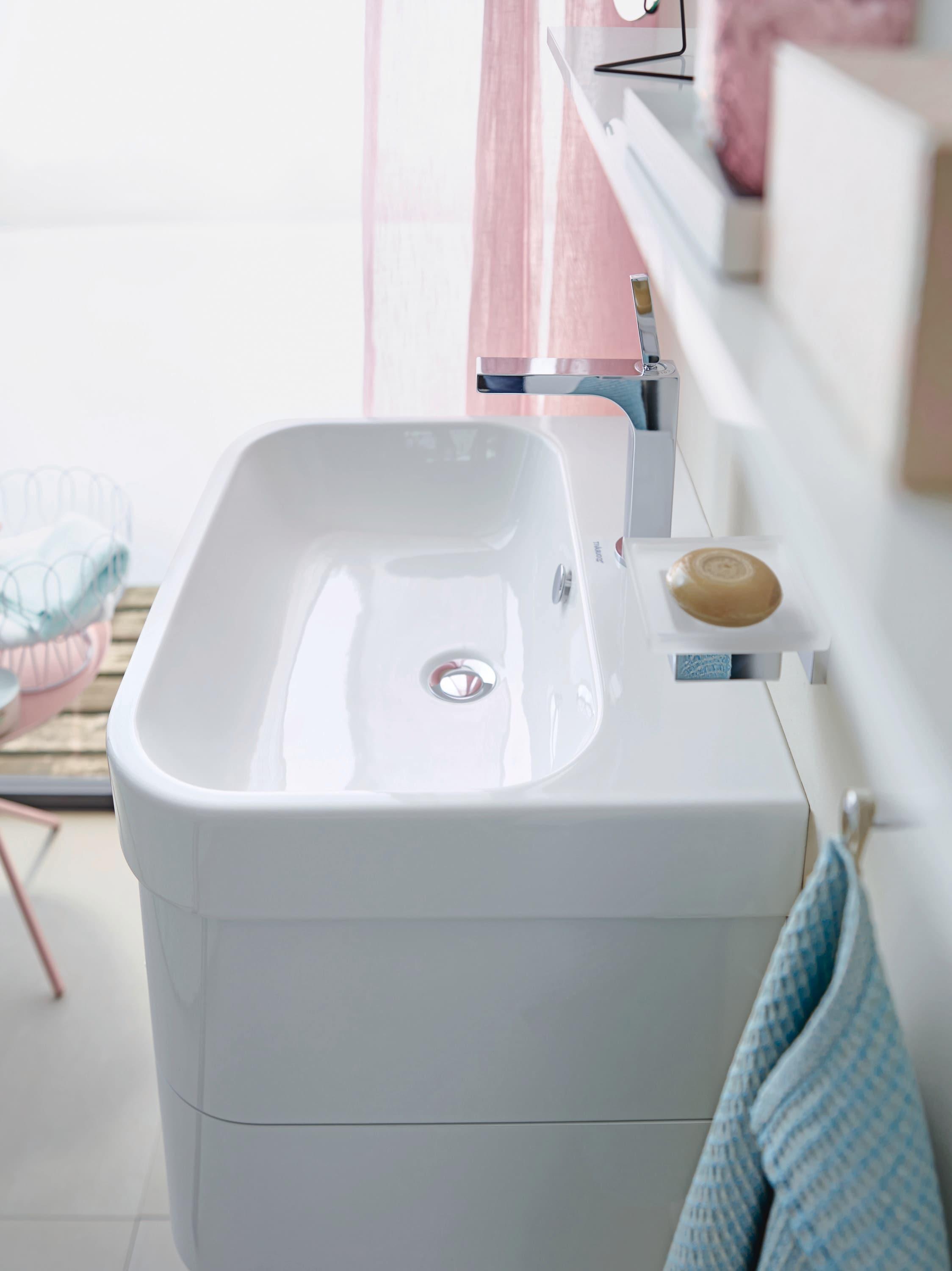 Duravit 231860-3Hole Happy D.2 24" Ceramic Vanity Top - White