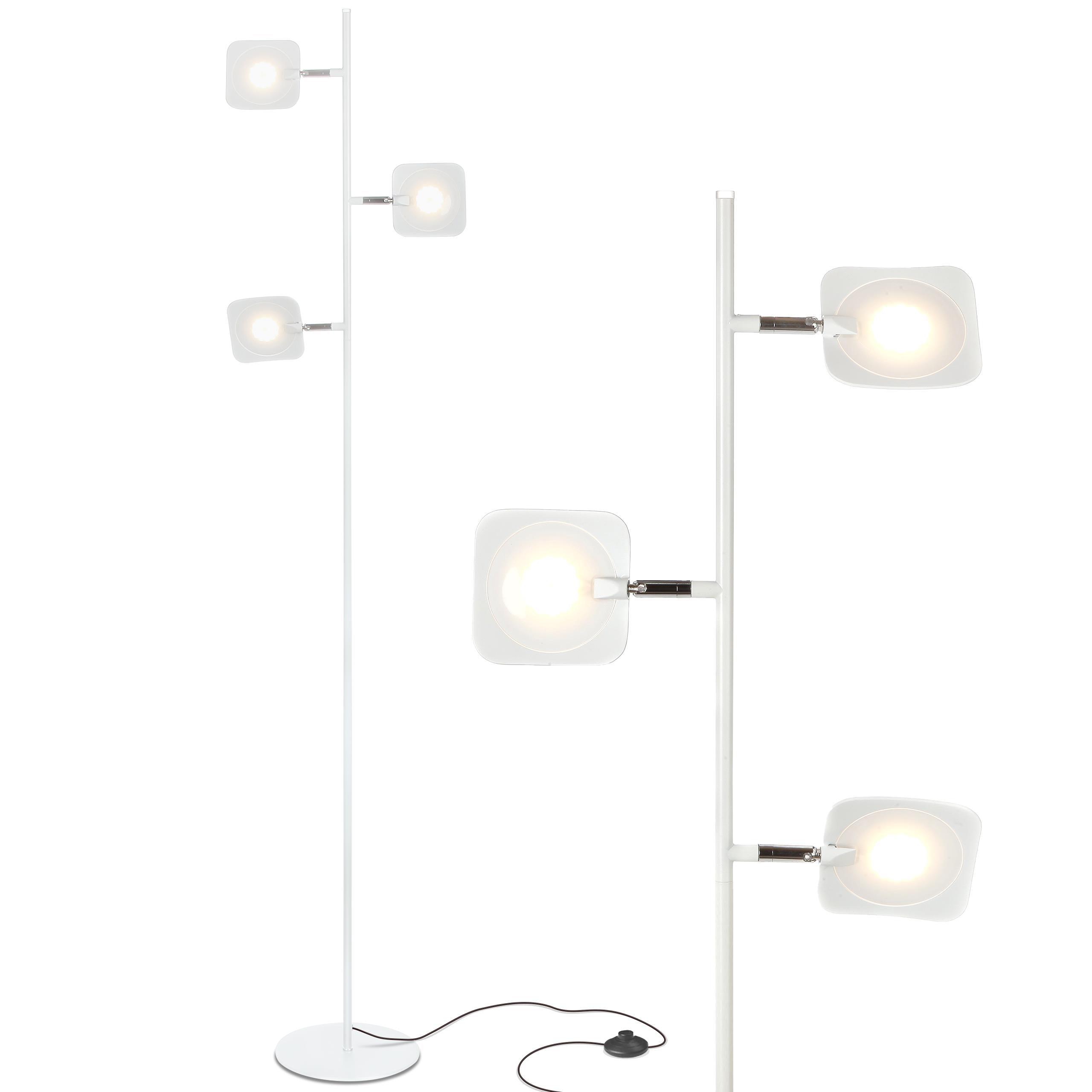 Brightech Tree Modern Dimmable (Includes LED Light Bulb) Tree Floor Lamp Matte White