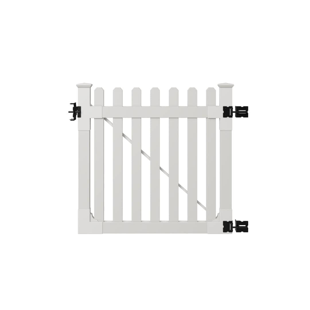 WamBam 4 ft. H x 4 ft. W Traditional Picket Gate