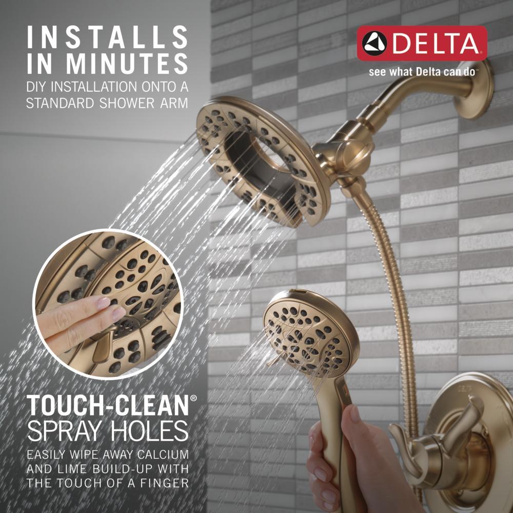 In2ition 4-Setting Dual Shower Head with Handheld Spray, Hand Shower 1.75 GPM