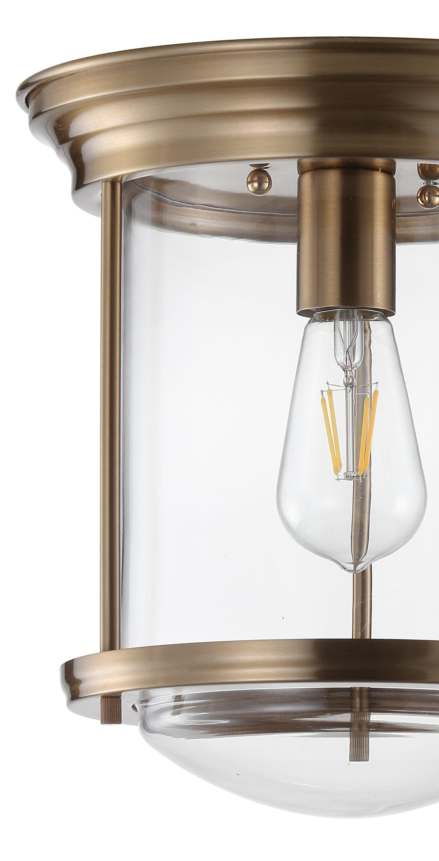 JONATHAN Y JYL7440C Savannah 10.25" Metal/Glass LED Flush Mount, Traditional,Transitional, Dimmable, 2700K Cozy Warm Light Kitchen,Hallway,Bathroom,Stairwell, Chrome