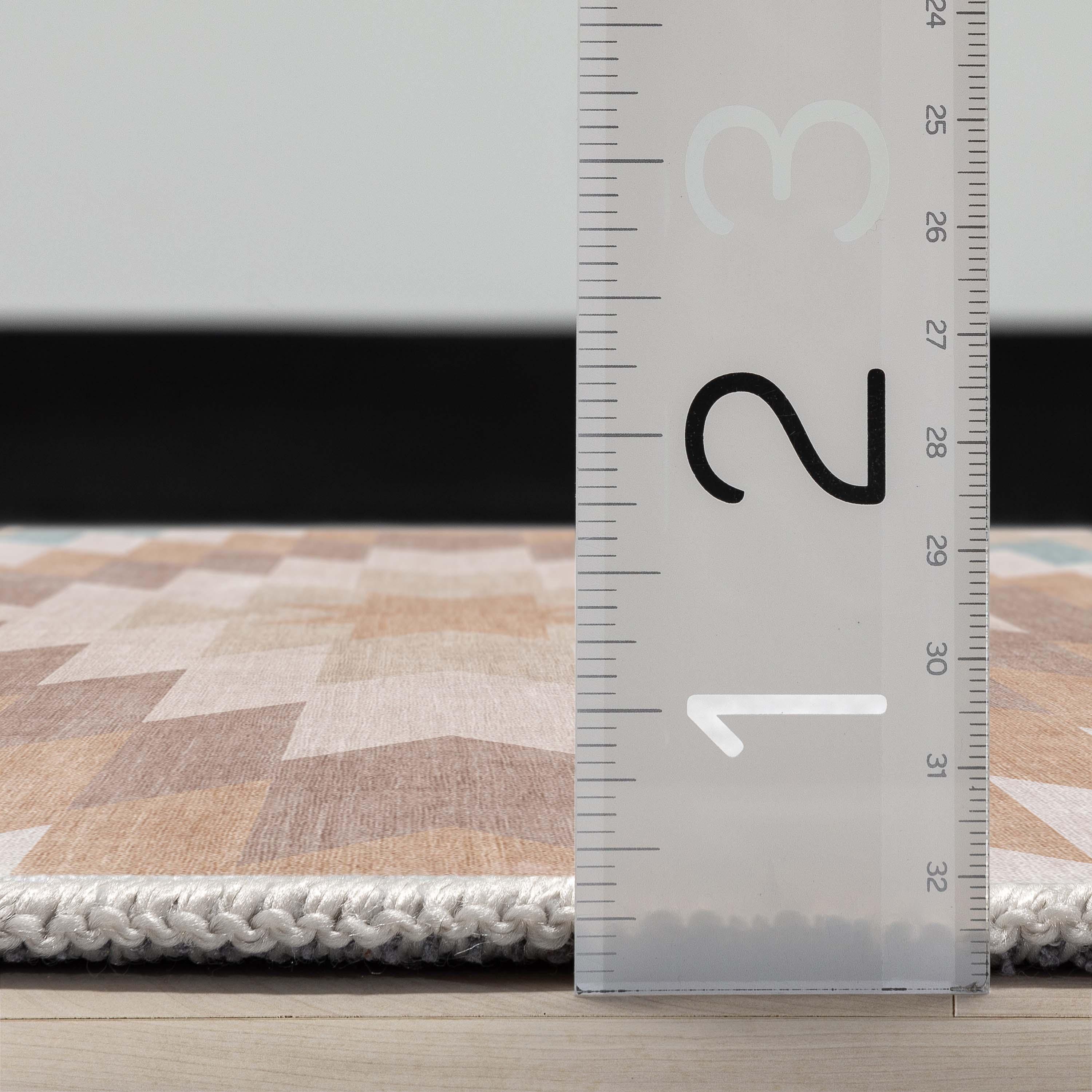 Kehr Albuquerque Southwestern Flatweave Beige Area Rug