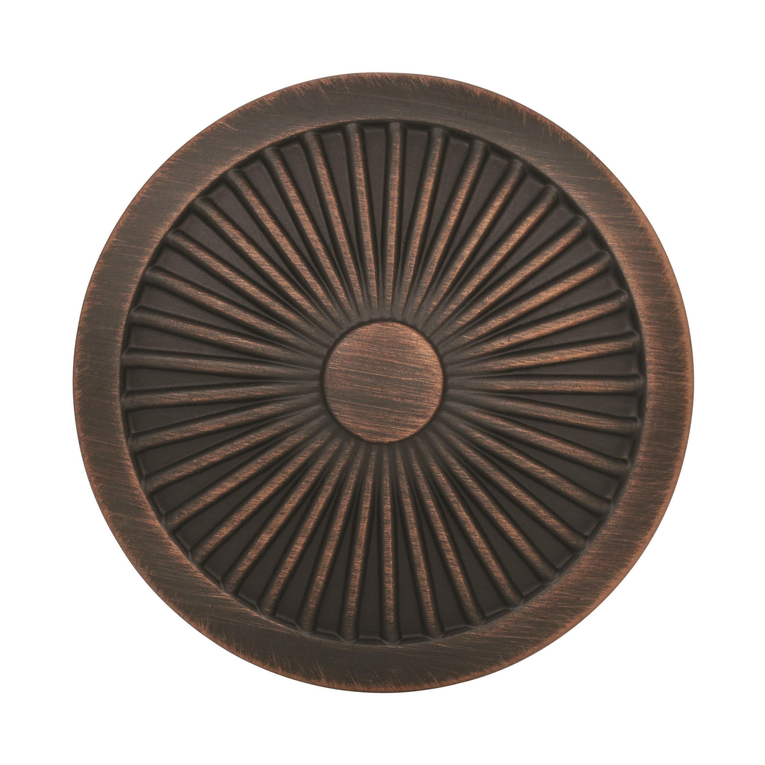 Oil Rubbed Bronze Round Cabinet Knob with Mounting Hardware