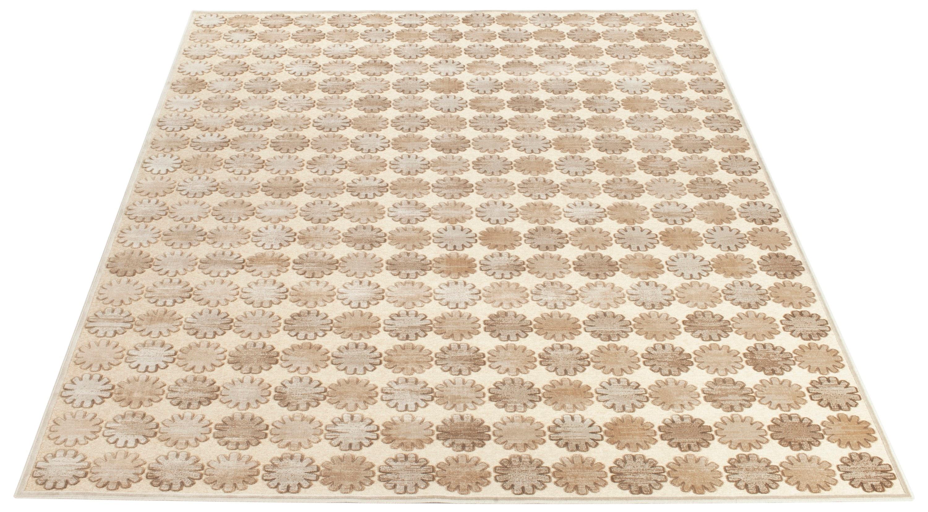 Martha Stewart Collection - MSR7430 - Indoor Power Loomed Area Rugs - Stone/Cream - 8'x10'