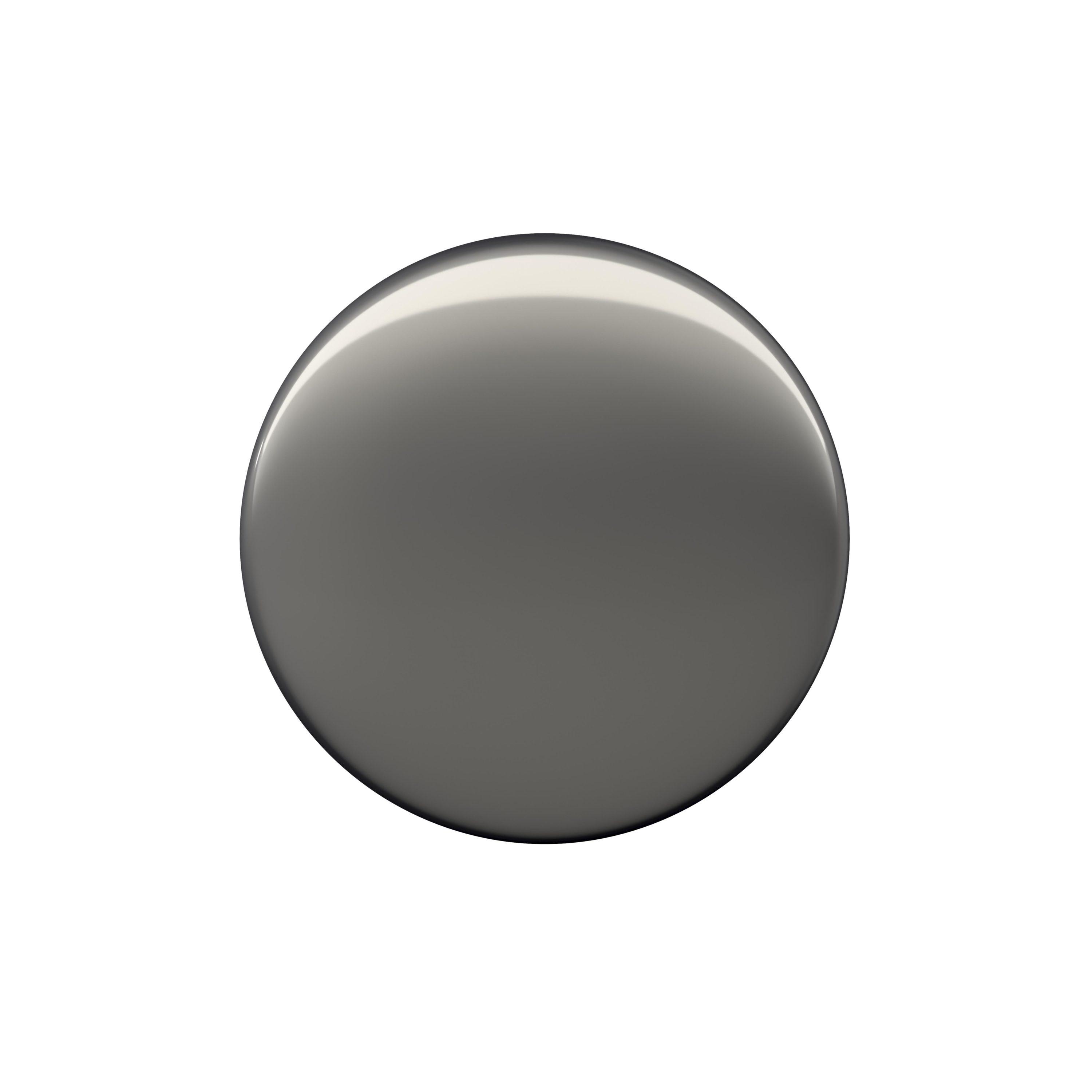 Amerock Riva 1-1/4 inch (32mm) Diameter Polished Chrome Cabinet Knob