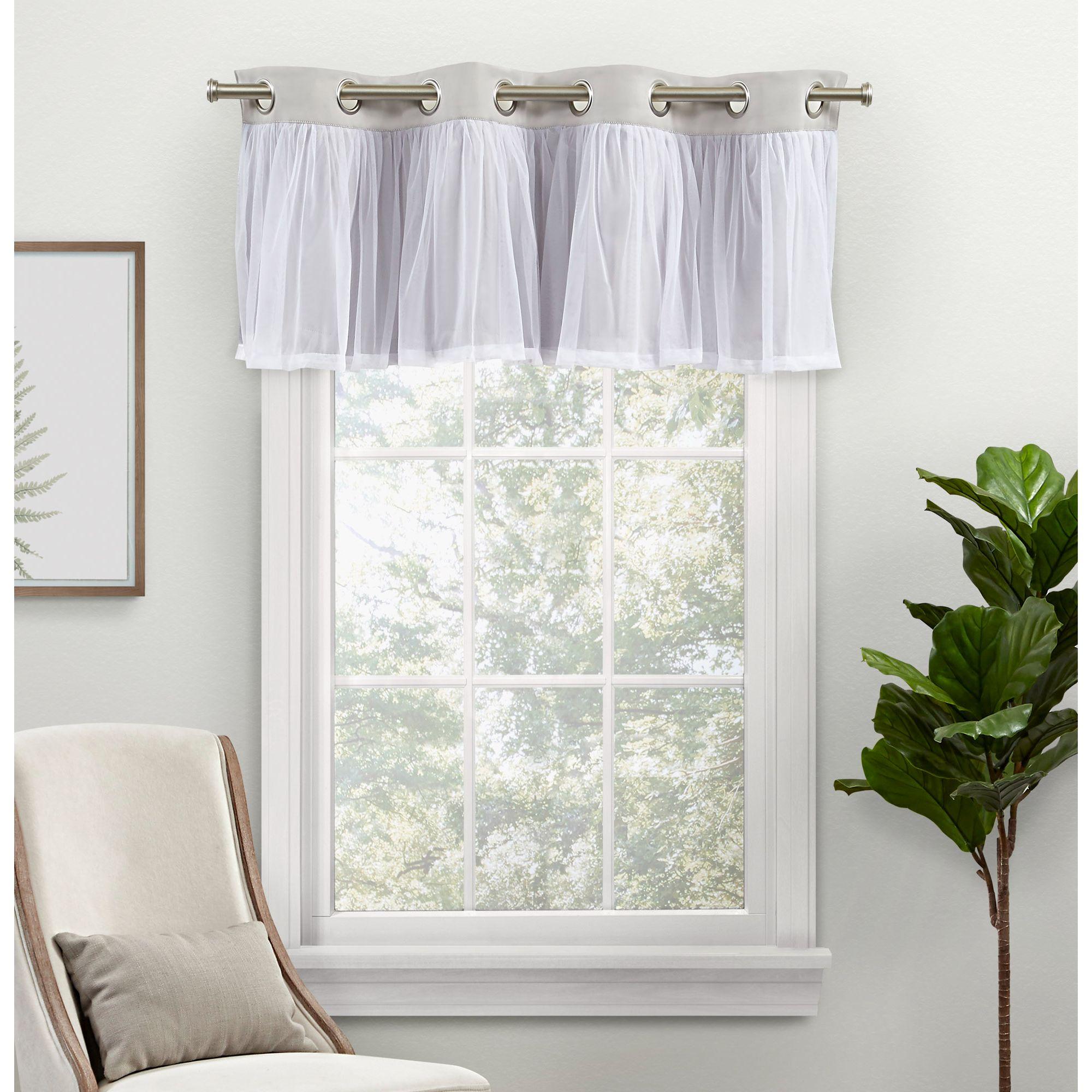 Amalgamated Textiles Catarina Linen Tailored 52'' W Window Valance