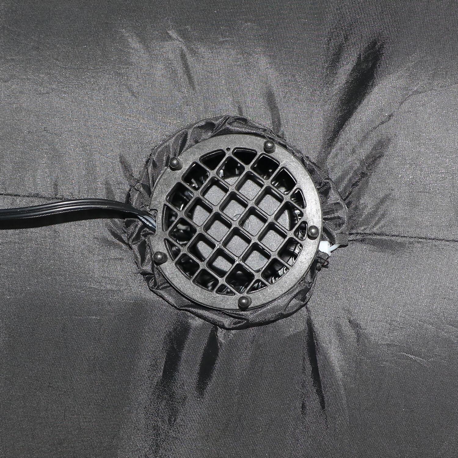 Haunted Hill Farm Inflatable Black Cat with Ghost, 5-ft.