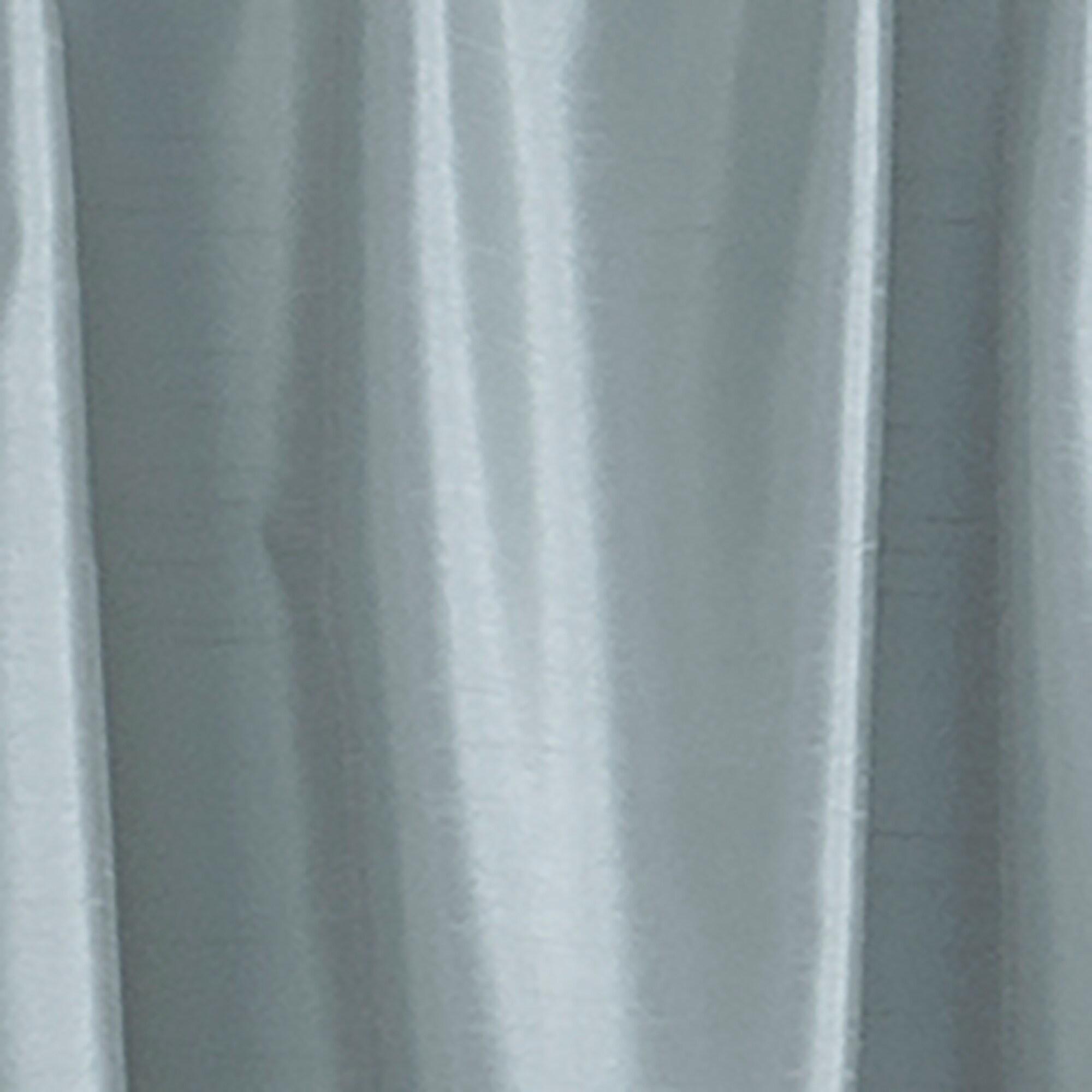 Colette Faux Silk French Door Single Window Panel - 54" x 72" - Mineral Blue - Elrene Home Fashions