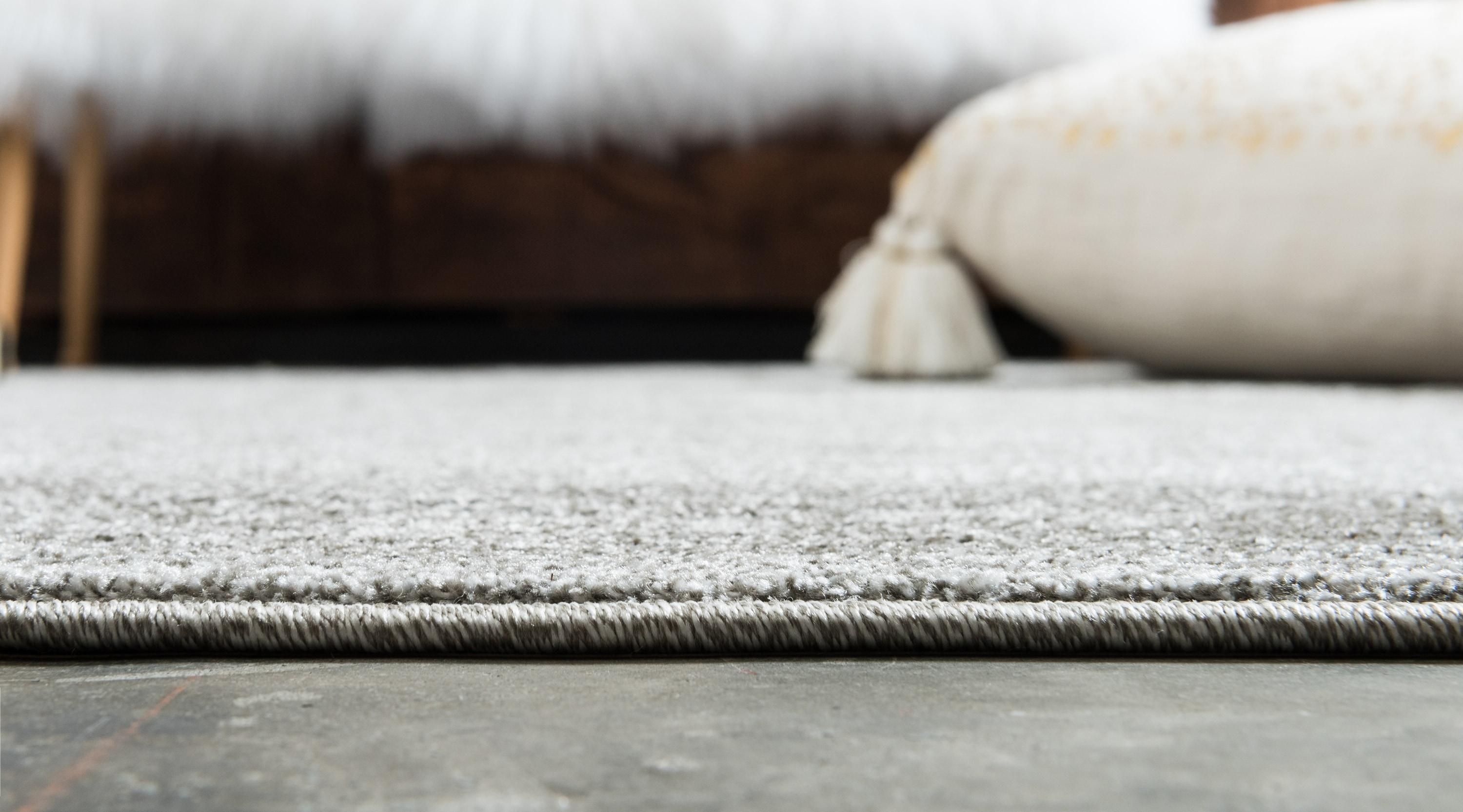 Unique Loom 5' 3 x 8' 0 Light Gray La Jolla Floral Area Rug