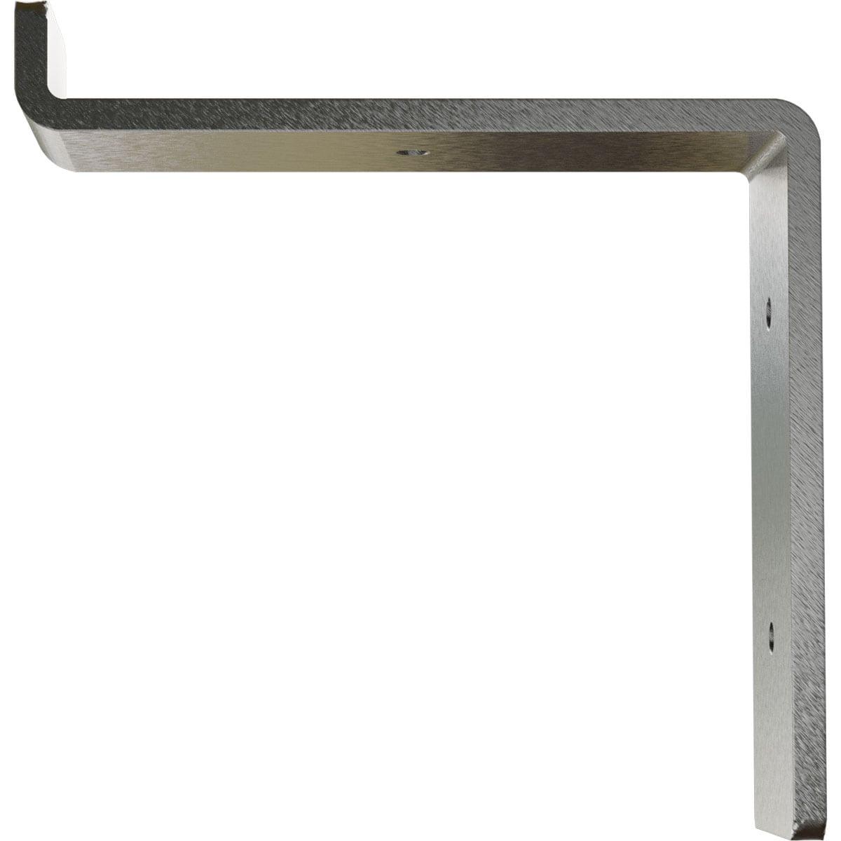 Ekena Millwork 2"W x 6"D x 6 1/4"H Steel Truss Shelf Bracket, Stainless Steel