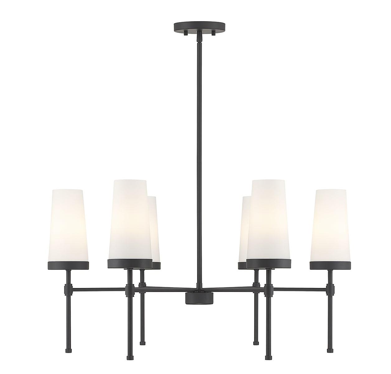 Savoy House Haynes 6 - Light Chandelier in  Matte Black