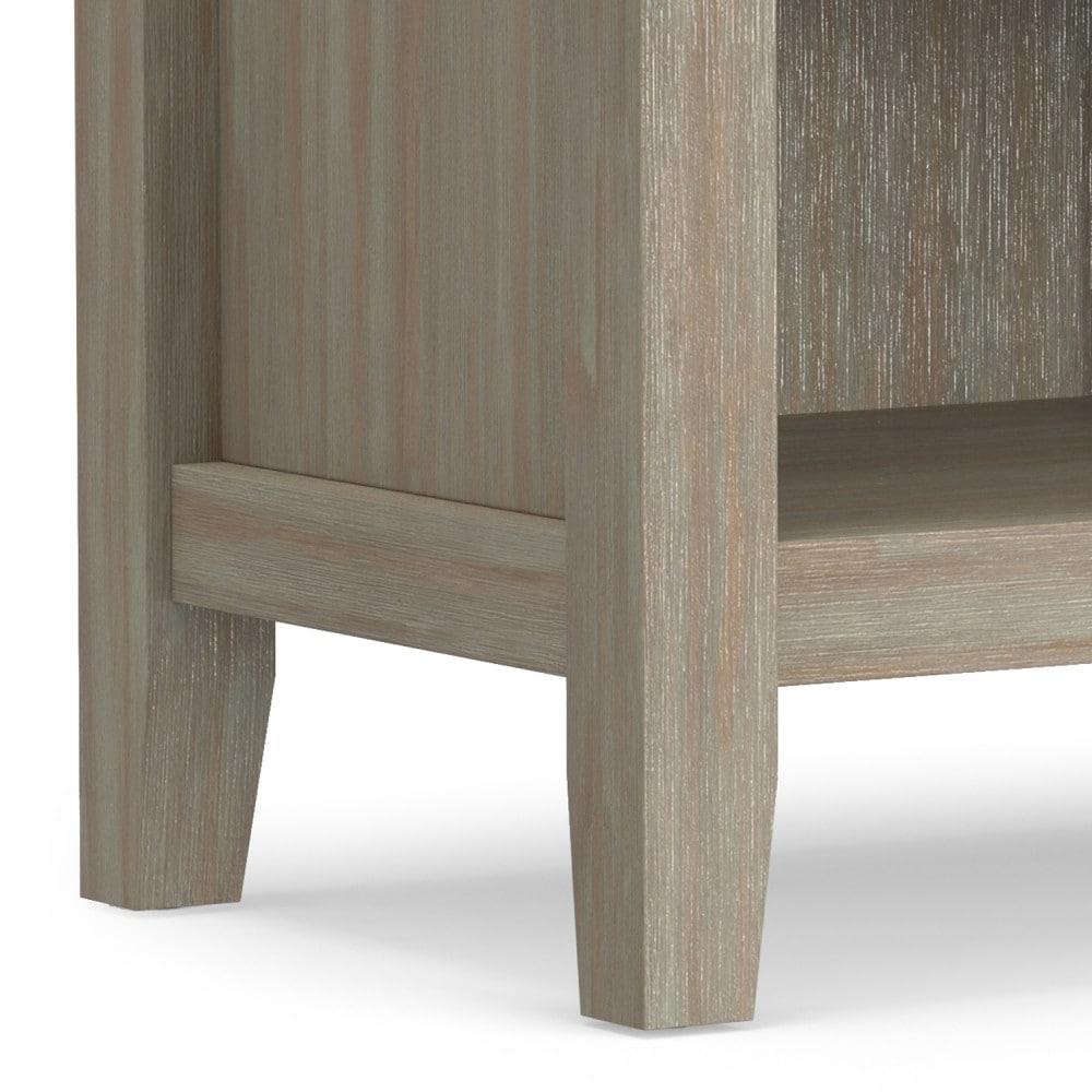 Simpli Home Artisan 24"W Solid Wood Nightstand with Drawer and Shelves
