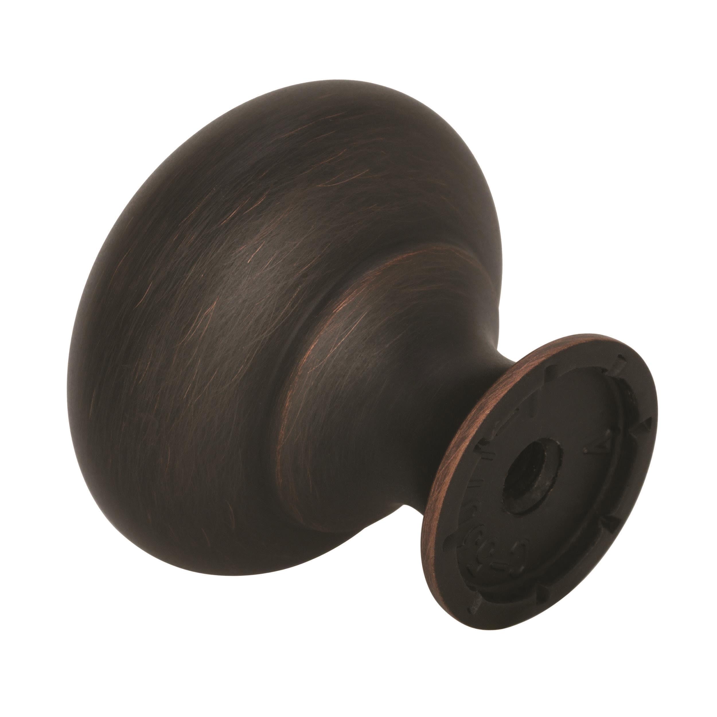 Amerock Allison Round Cabinet Knob 1-1/4 in. D Oil Rubbed Bronze 10 pk