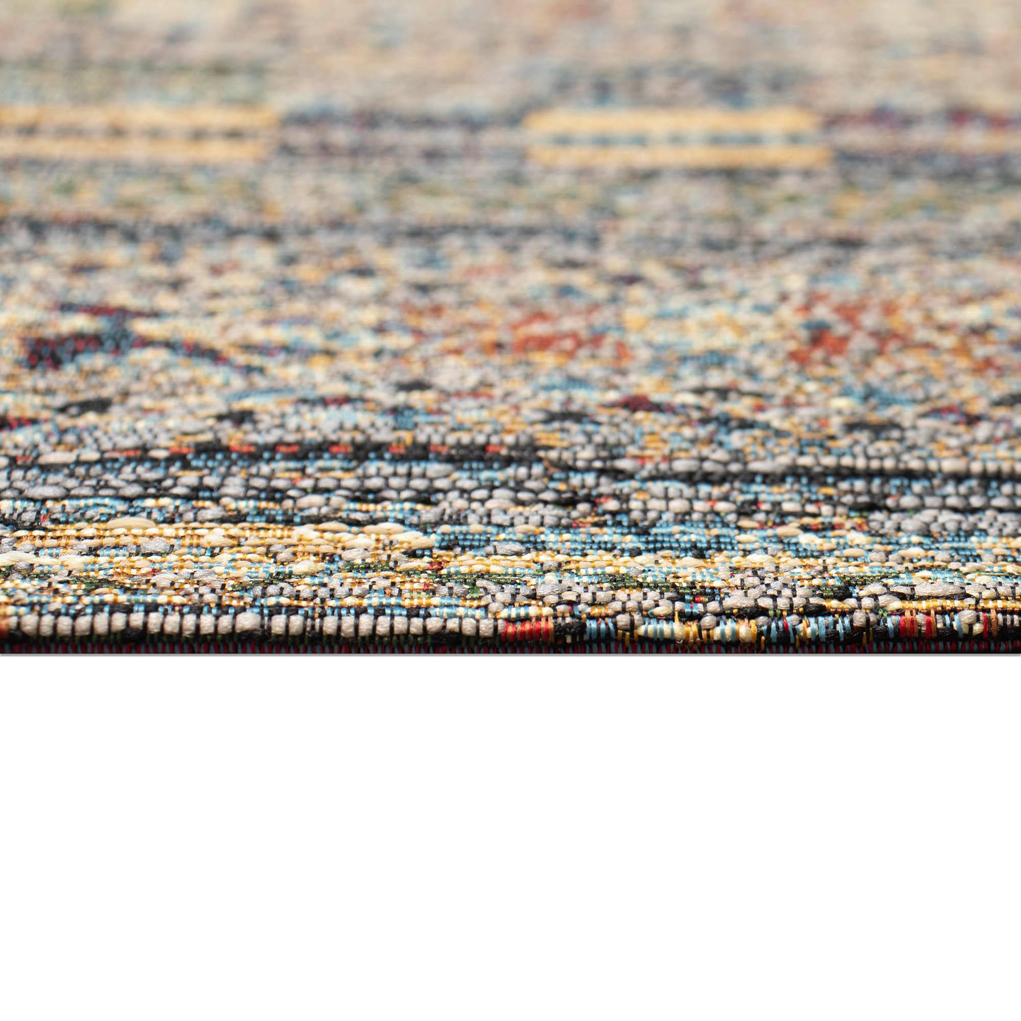 Liora Manne Marina Stripe Indoor/Outdoor Rug Black 1'11" x 7'6"