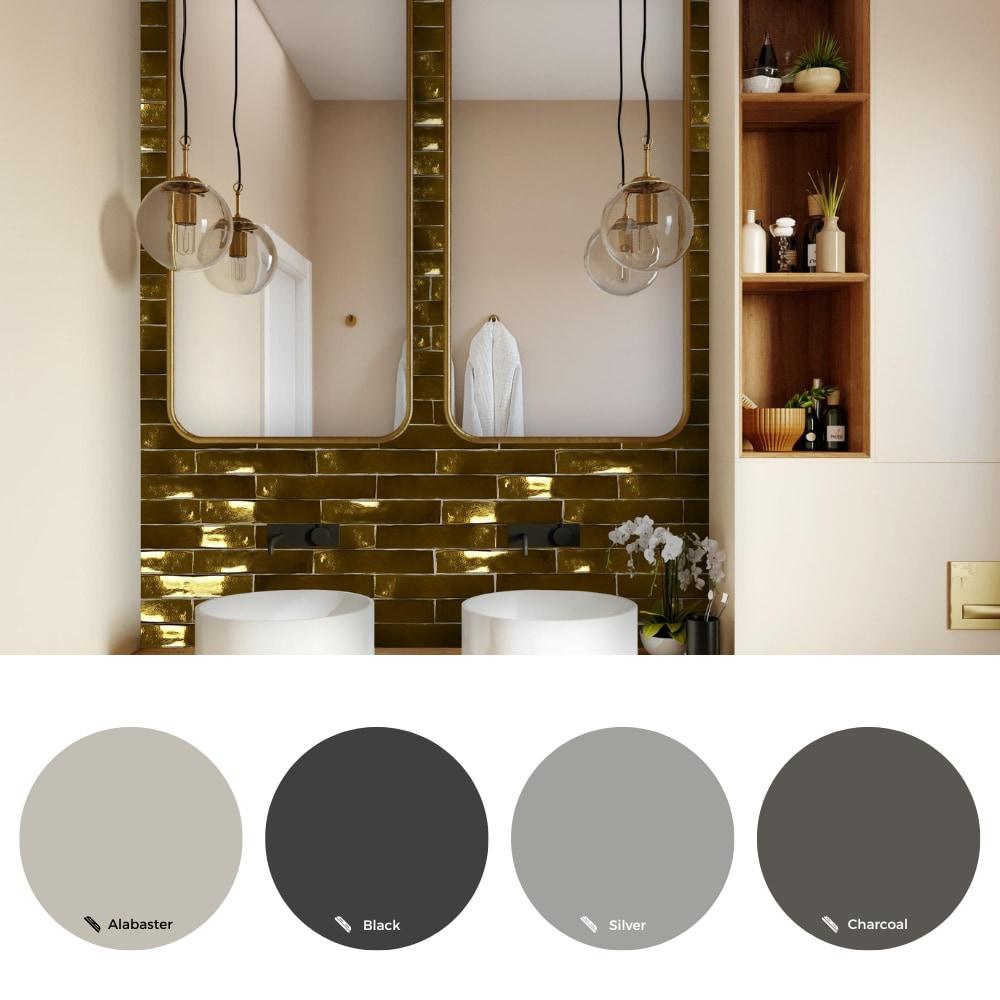 The Tile Life Midas 2" x 10" Ceramic Brick Look Subway Wall Use Tile