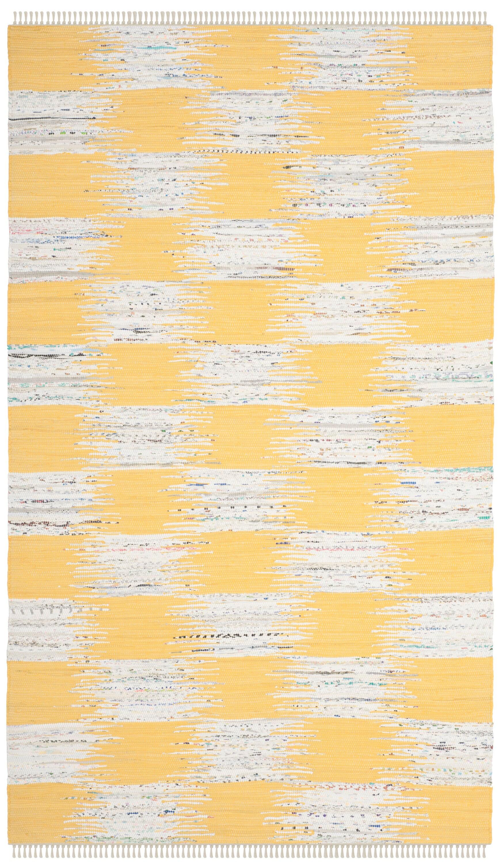 Montauk MTK721 Hand Woven Indoor Area Rug - Yellow/Multi - 4'x6' - Safavieh.