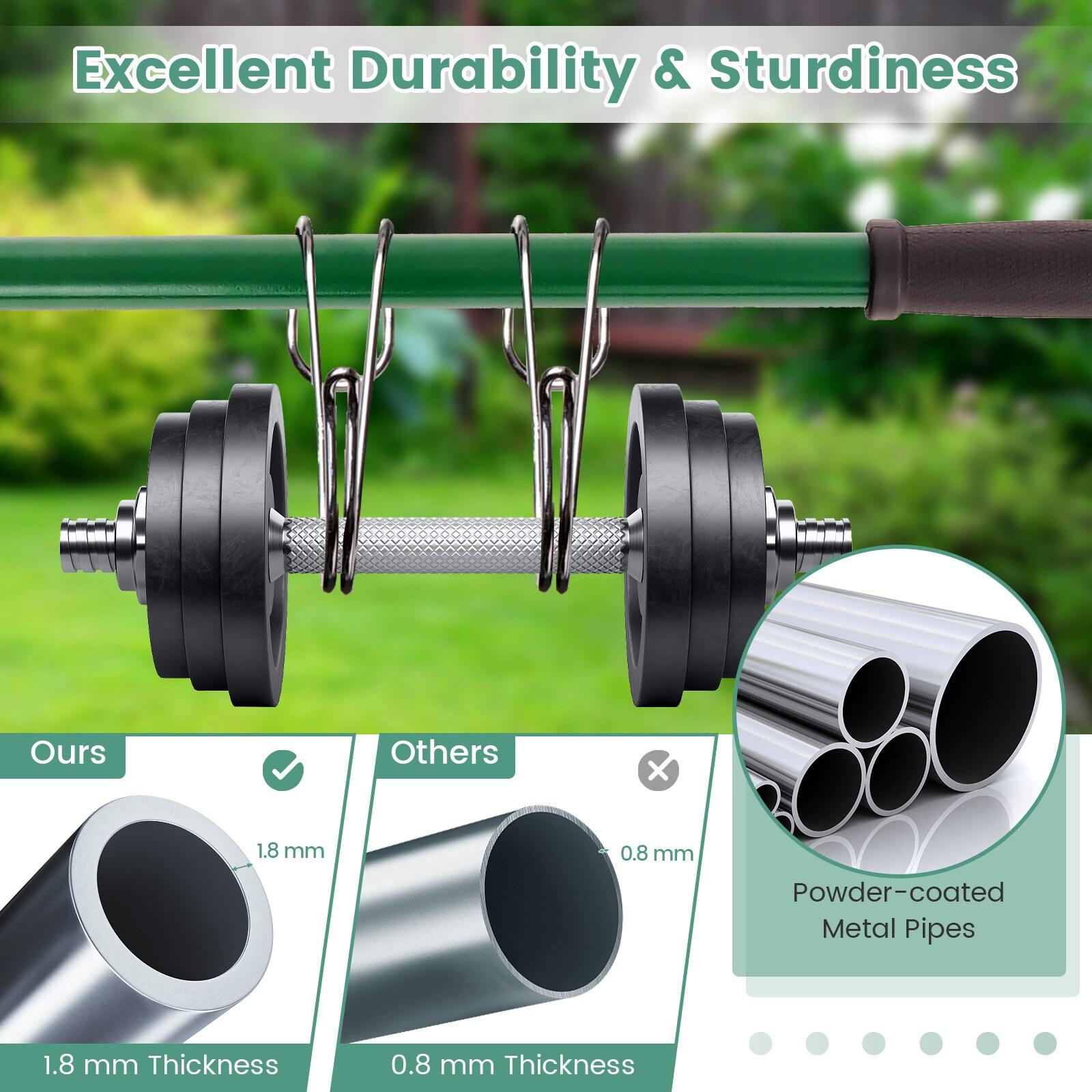 WELLFOR 36" Metal Ergonomic Lawn Leveling Hand Rake