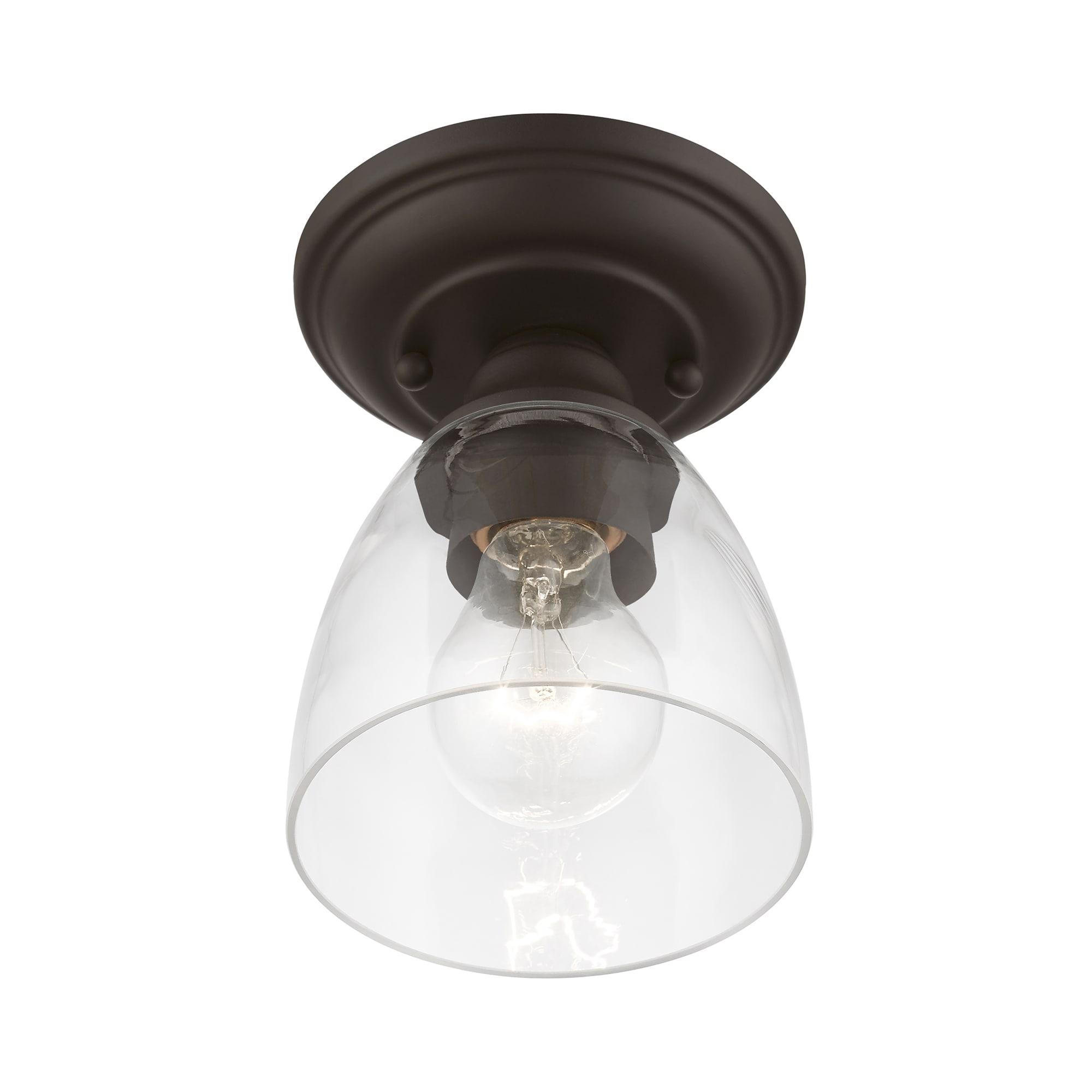 Livex Lighting Montgomery 1 - Light Flush Mount in  Bronze