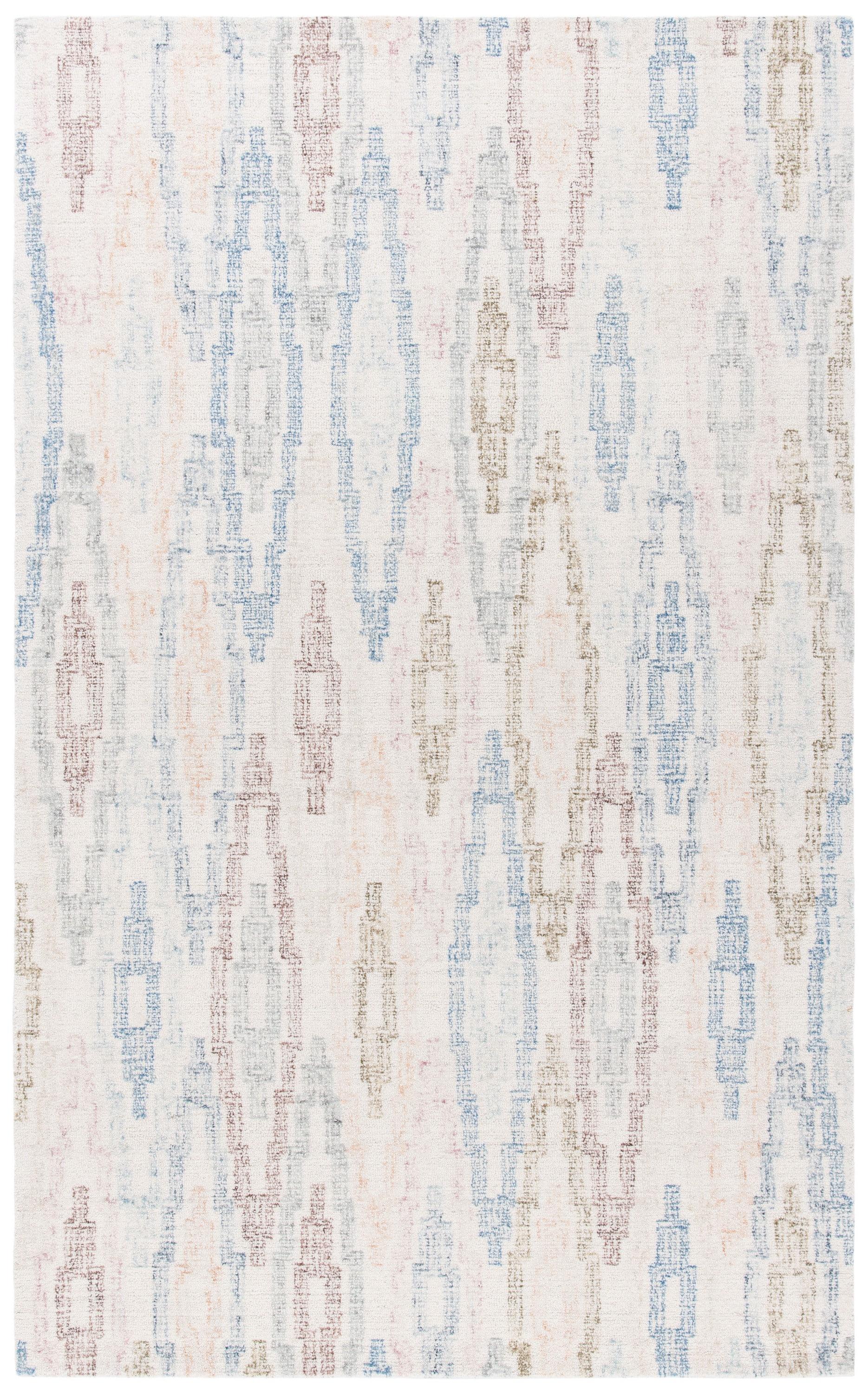 Rodeo Drive RD101 Hand Tufted Area Rug - Ivory/Blue - 4'x6' - Safavieh.